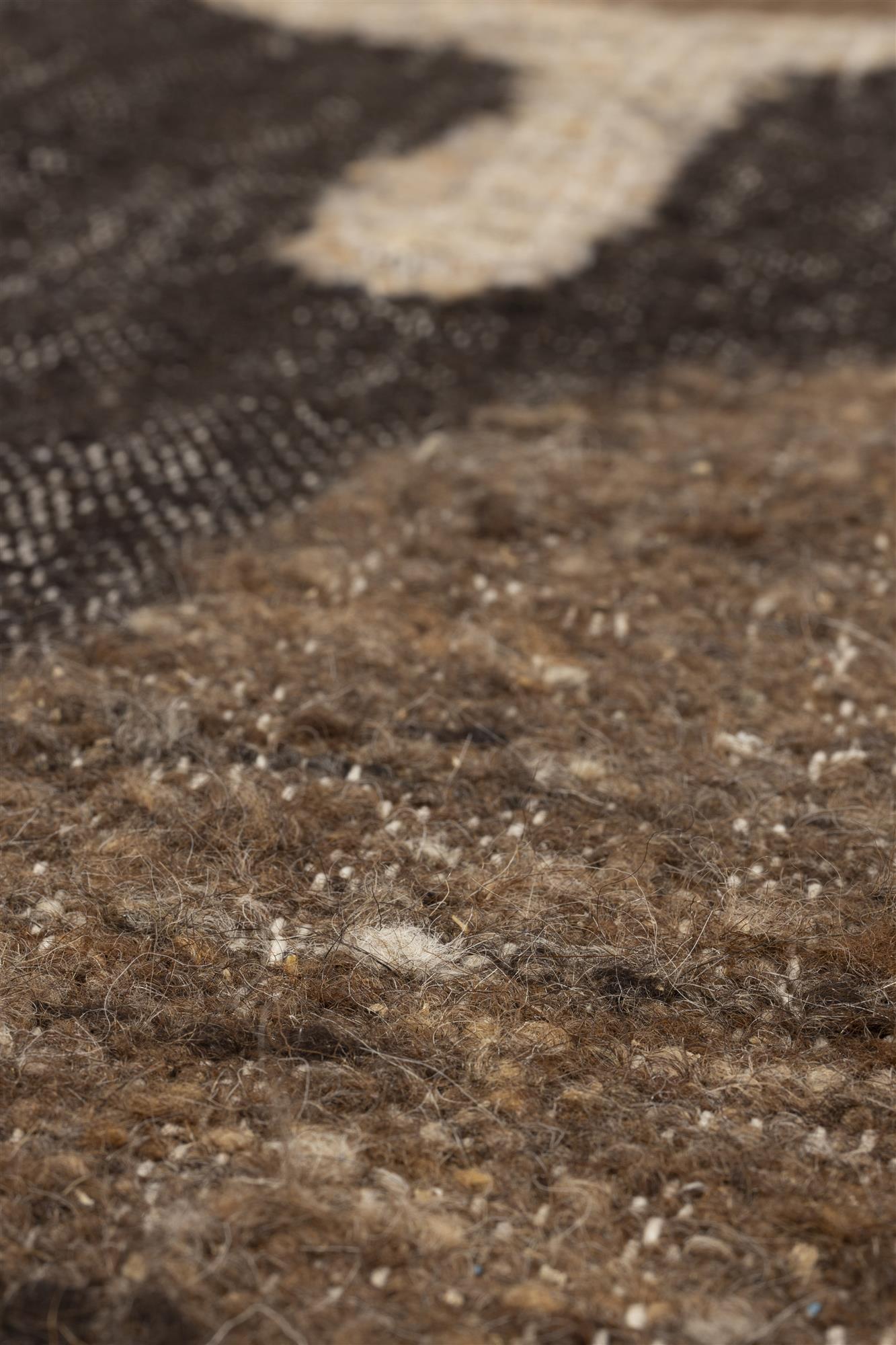 Dutchbone Briton Brown Wool Rug 160 x 230 cm