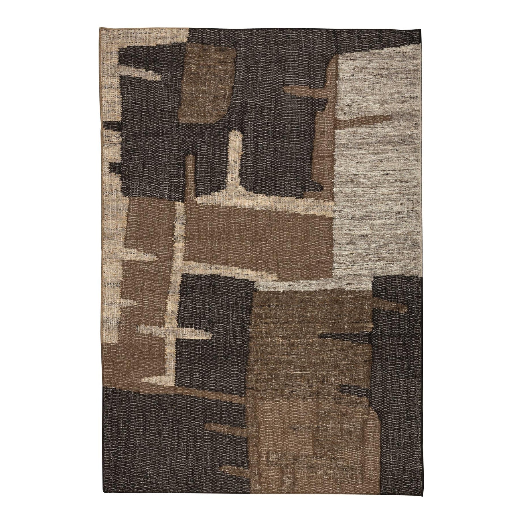 Dutchbone Briton Brown Wool Rug 200 x 300 cm