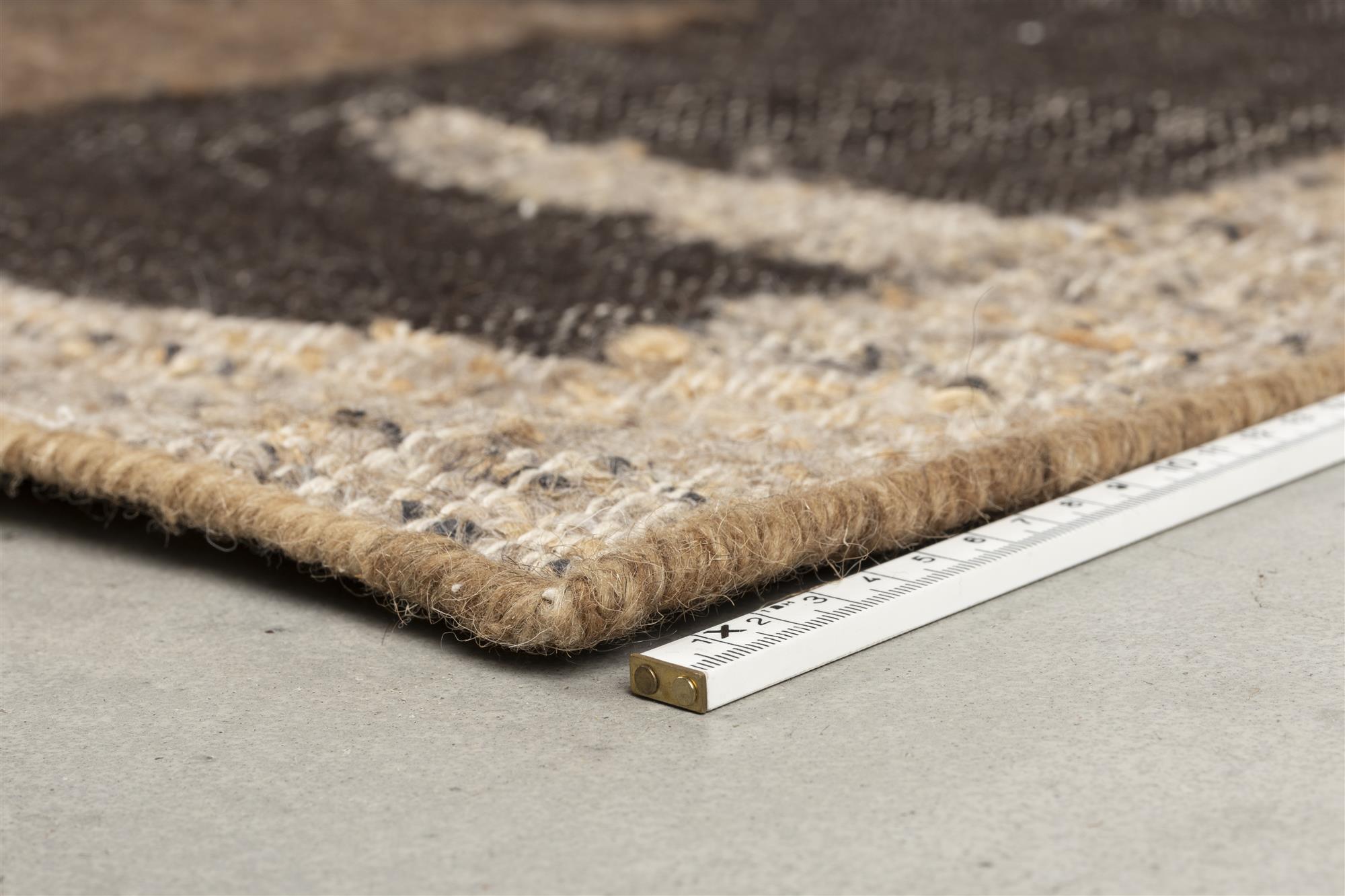 Dutchbone Briton Brown Wool Rug 200 x 300 cm