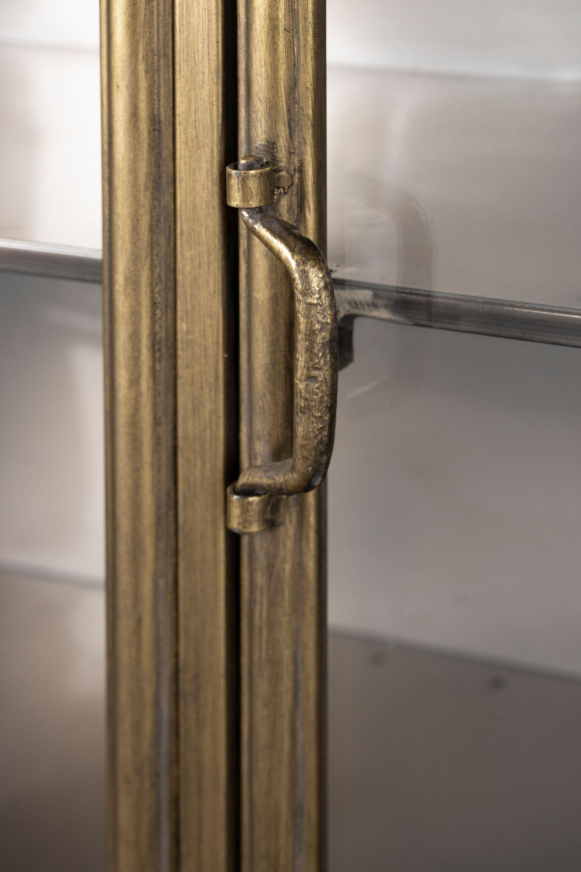 Dutchbone Gertlush Brass & Clear Glass Sideboard