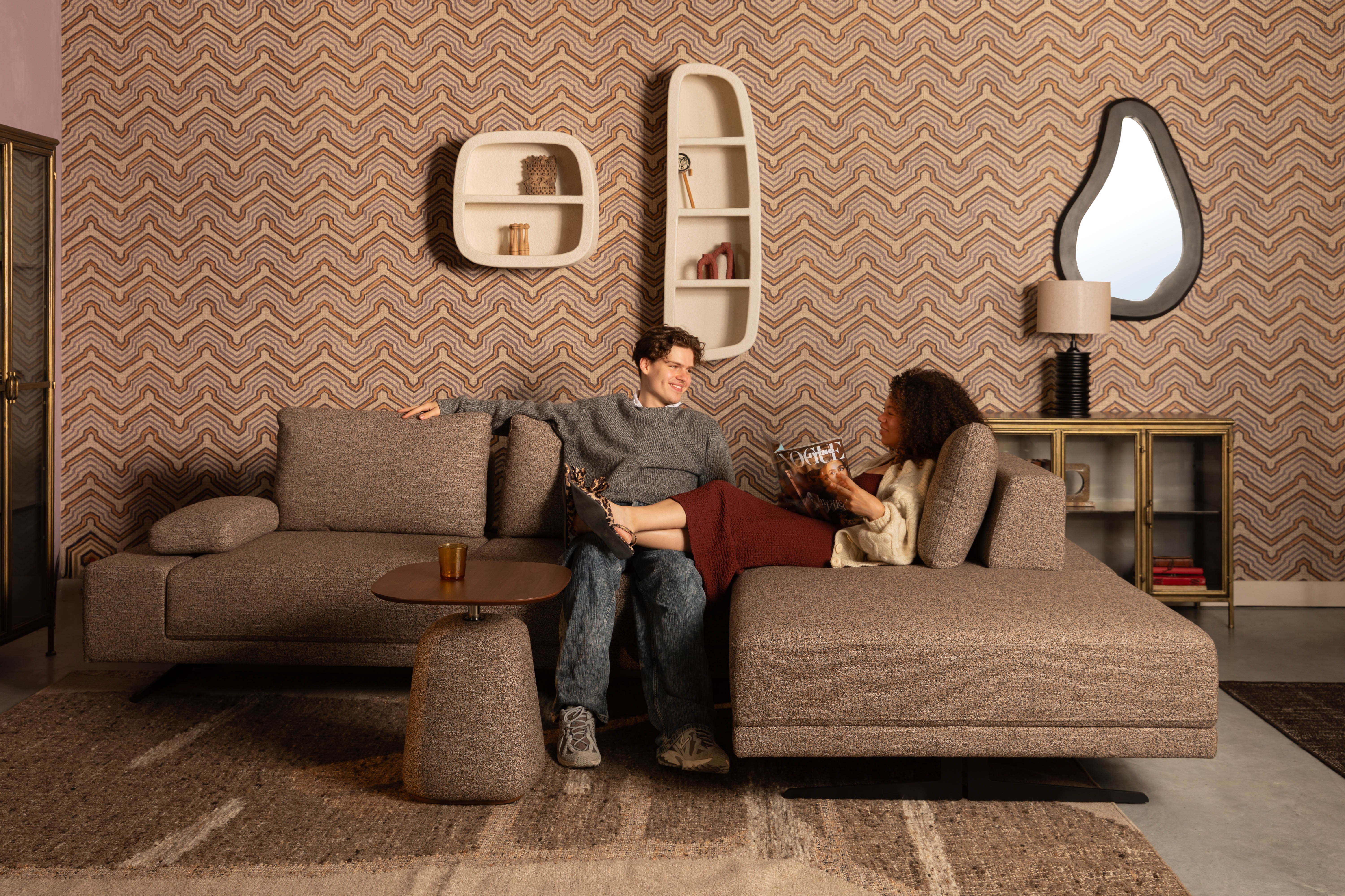 Dutchbone Gertlush Brass & Clear Glass Sideboard