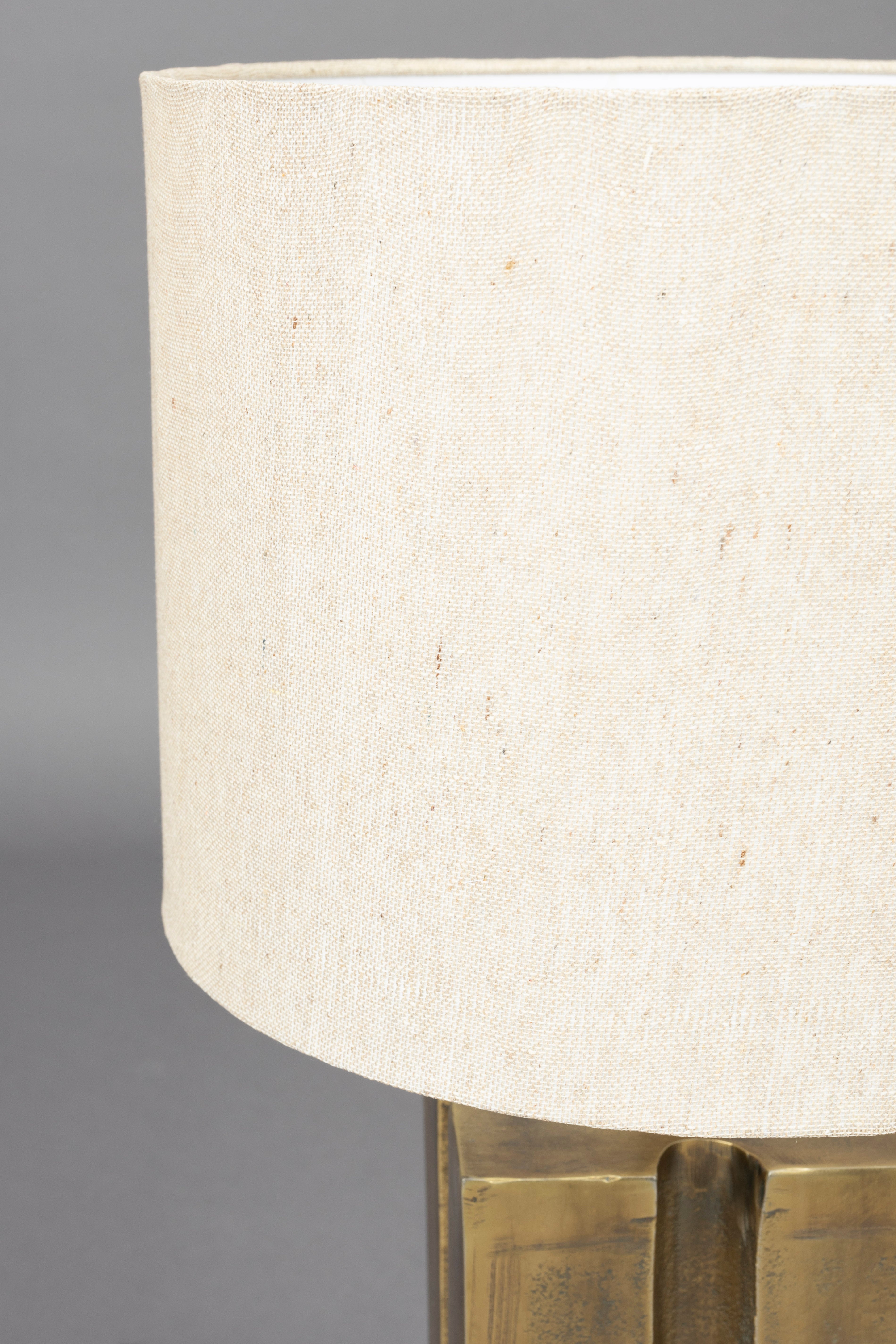 Dutchbone Roc Gold Block Table Lamp