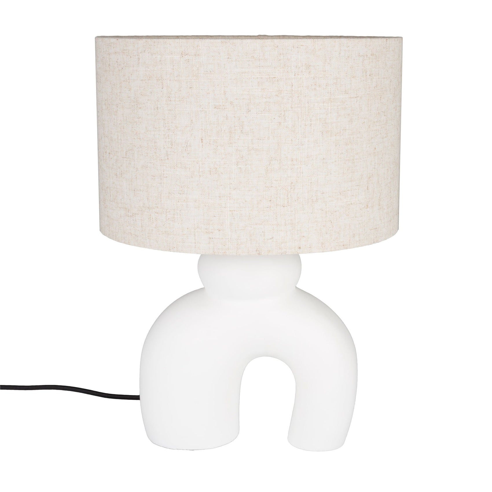 Zuiver Bibi Organic Matt White Ceramic Table Lamp