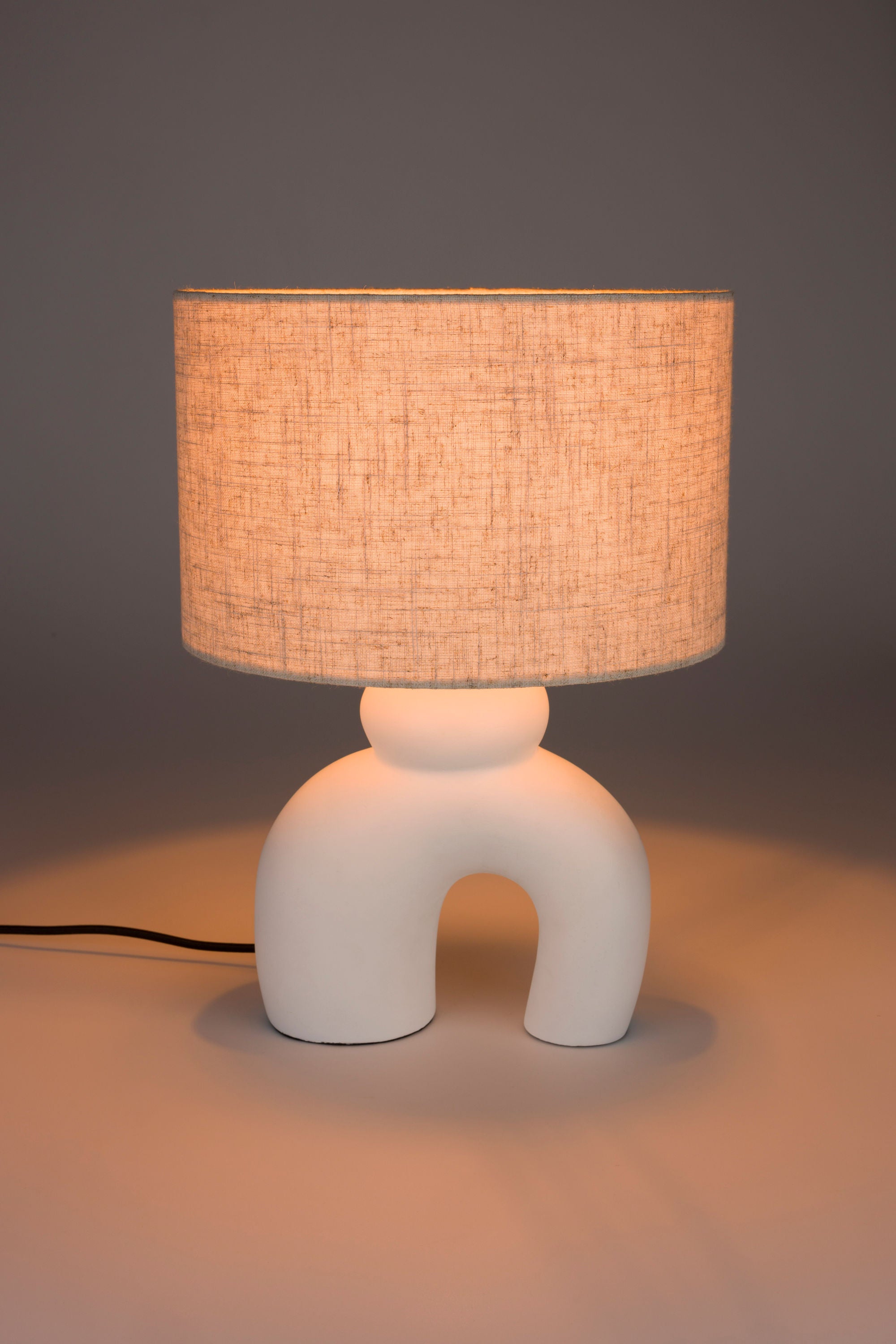 Zuiver Bibi Organic Matt White Ceramic Table Lamp