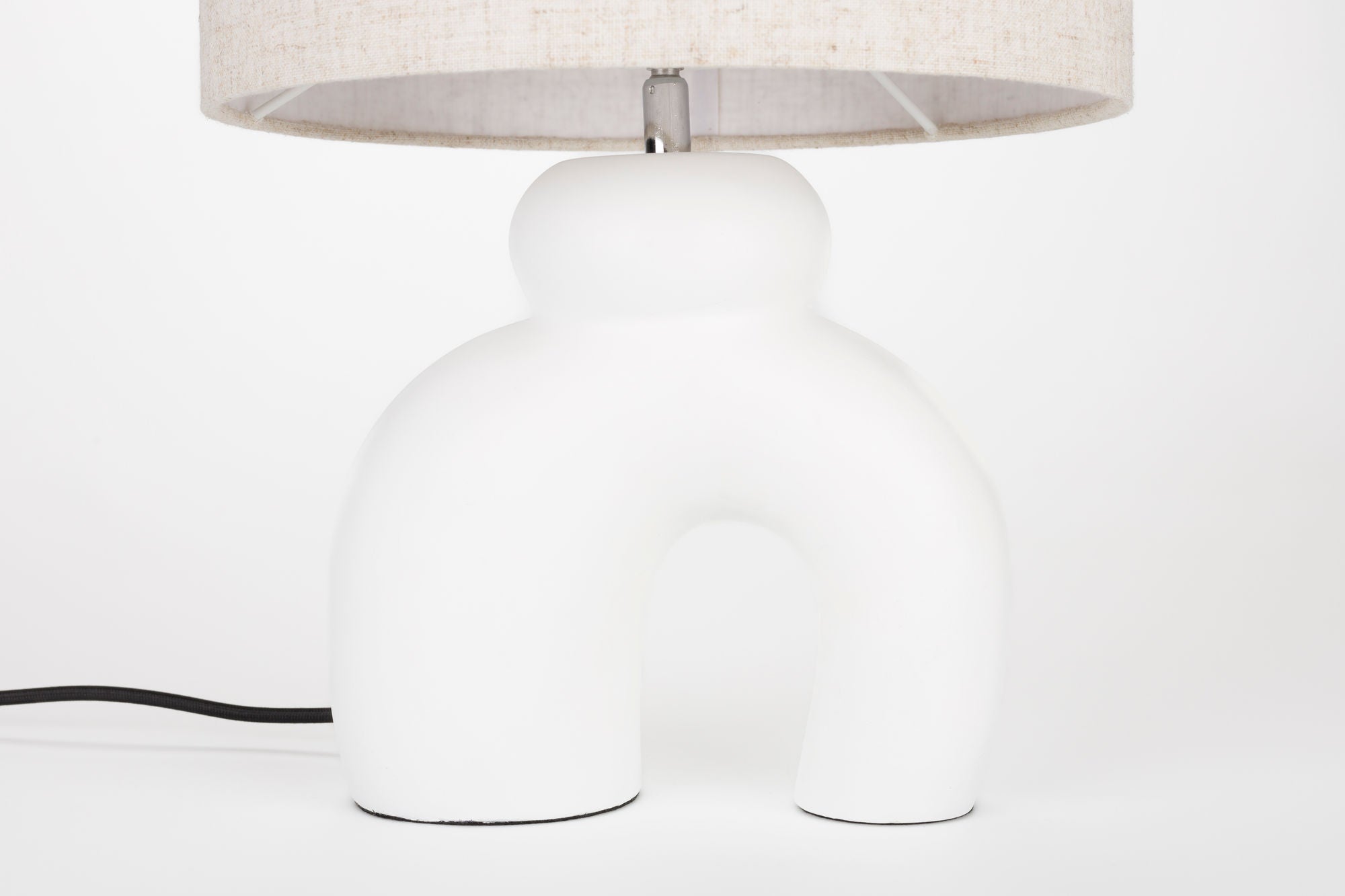 Zuiver Bibi Organic Matt White Ceramic Table Lamp