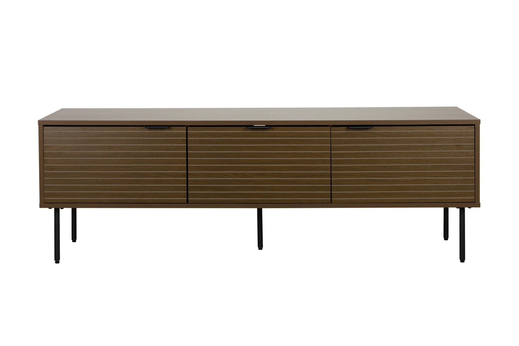Flux Smoked Oak Brown Wood Low Sideboard
