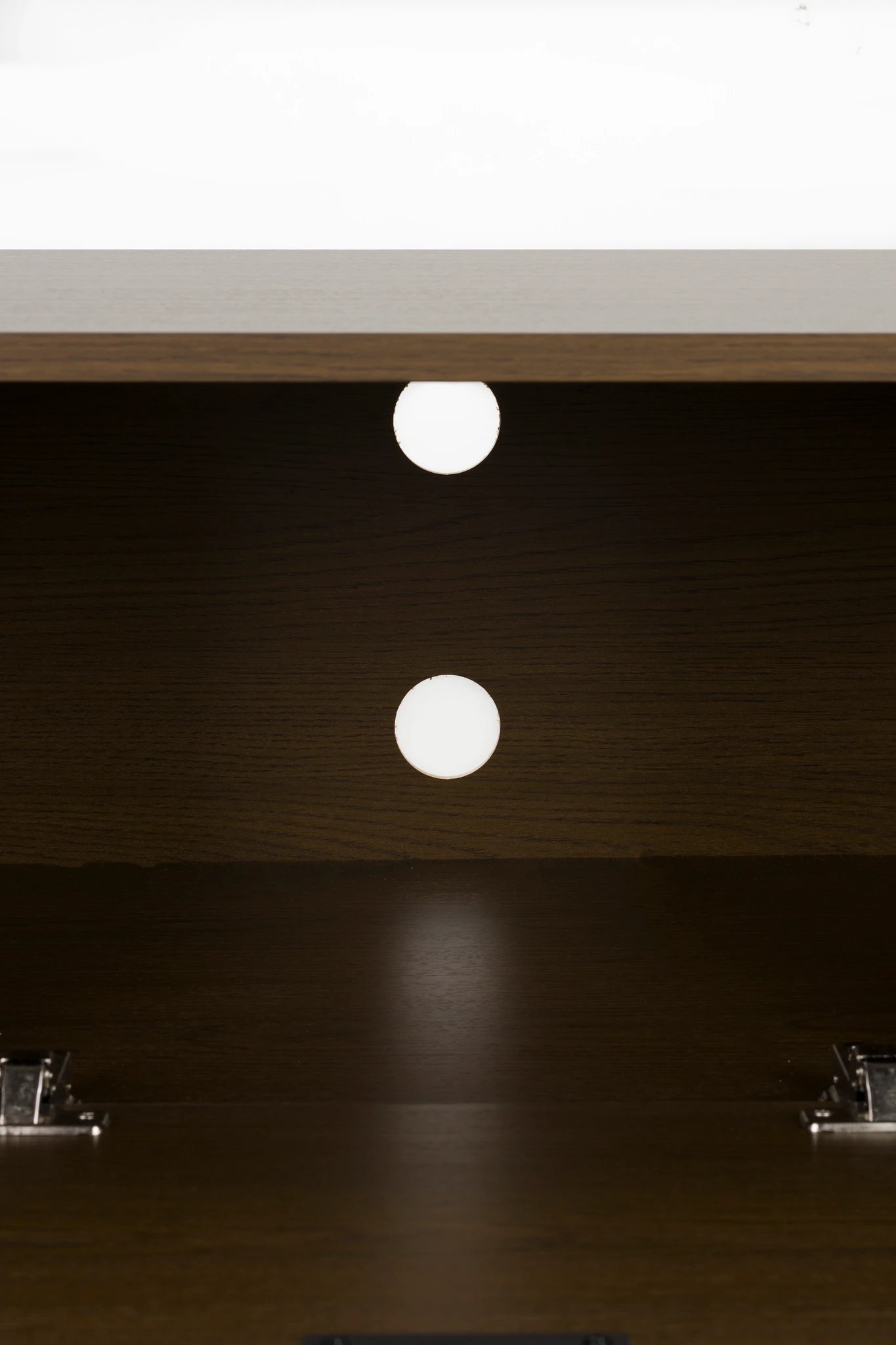 Flux Smoked Oak Brown Wood Low Sideboard