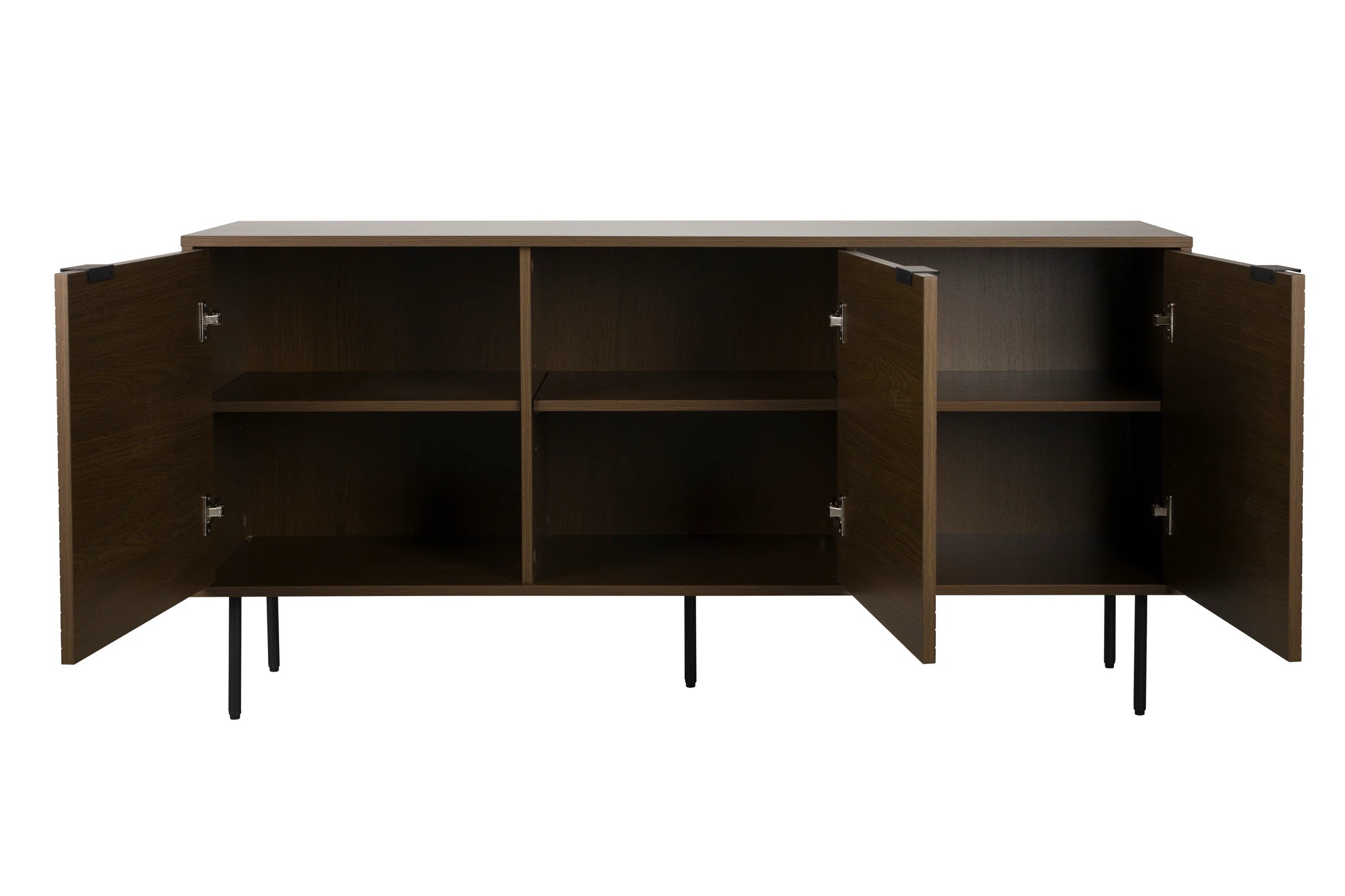 Flux Smoked Oak Brown Wood High Sideboard
