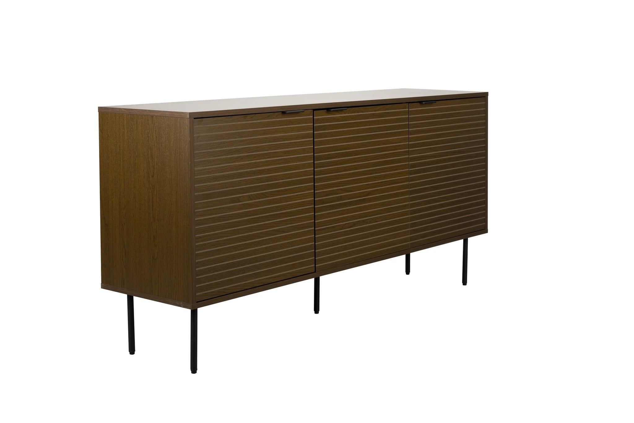 Flux Smoked Oak Brown Wood High Sideboard