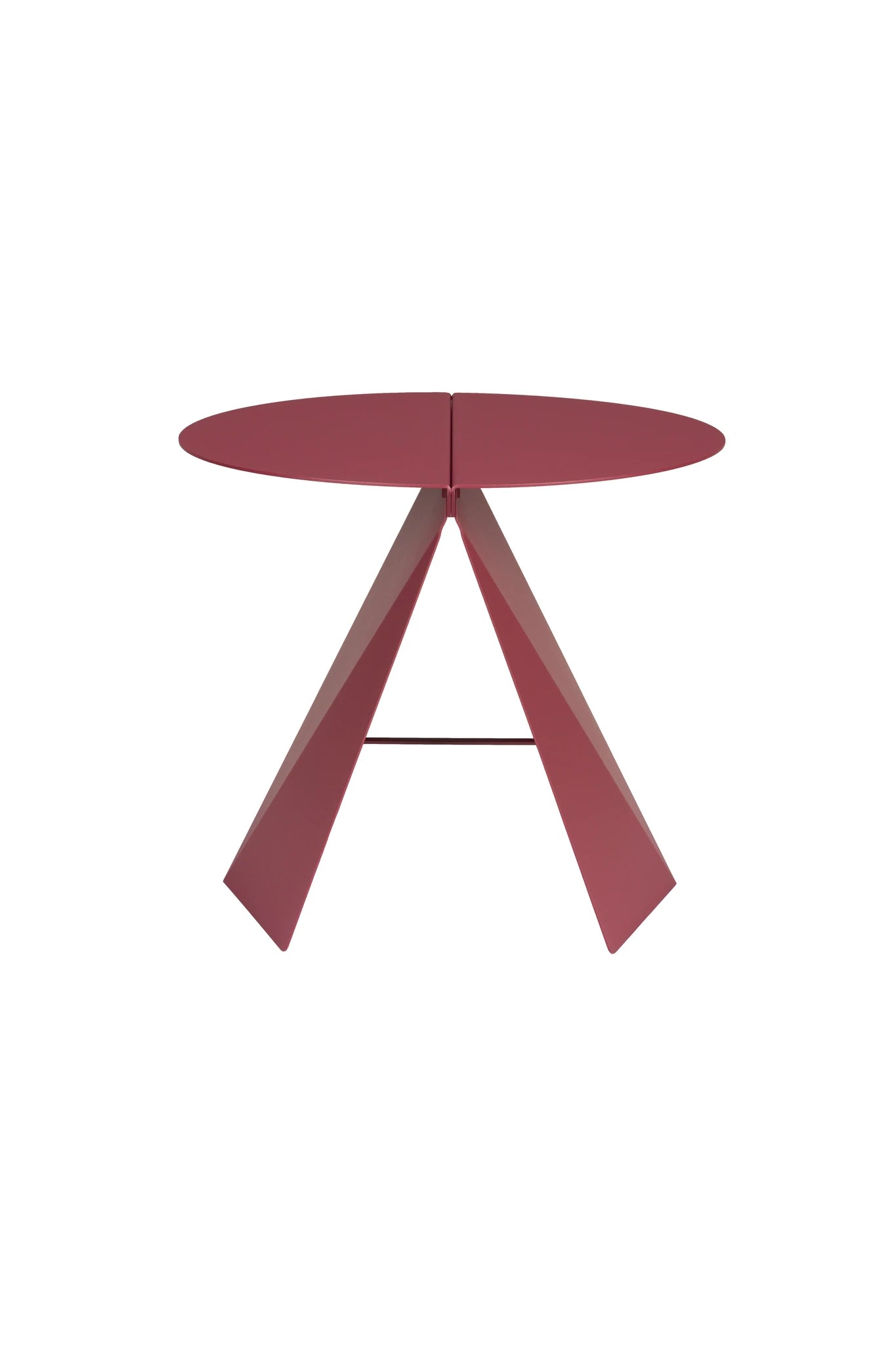 Zuiver Foldy Marsala Red Steel Side Table