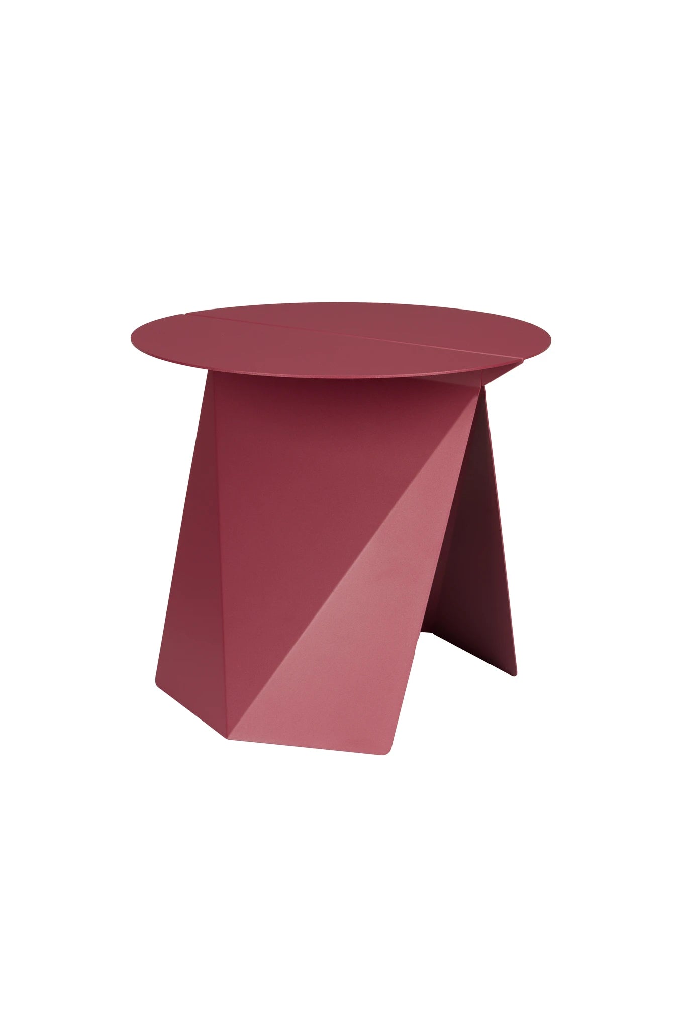 Zuiver Foldy Marsala Red Steel Side Table