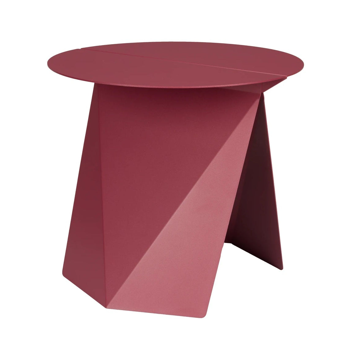 Zuiver Foldy Marsala Red Steel Side Table