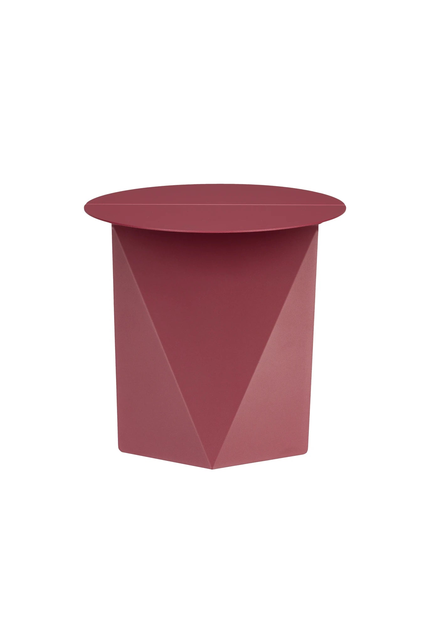 Zuiver Foldy Marsala Red Steel Side Table
