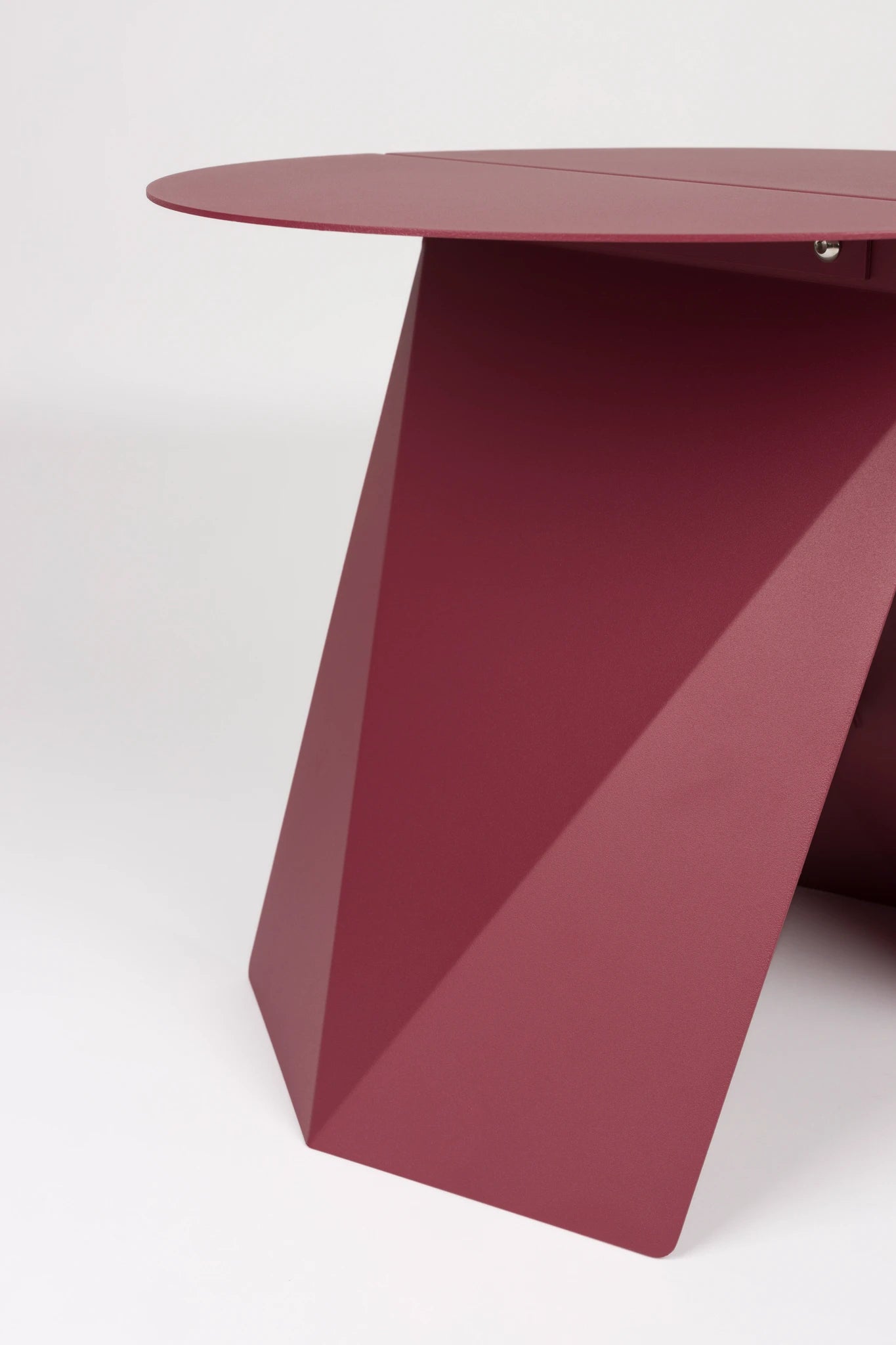 Zuiver Foldy Marsala Red Steel Side Table