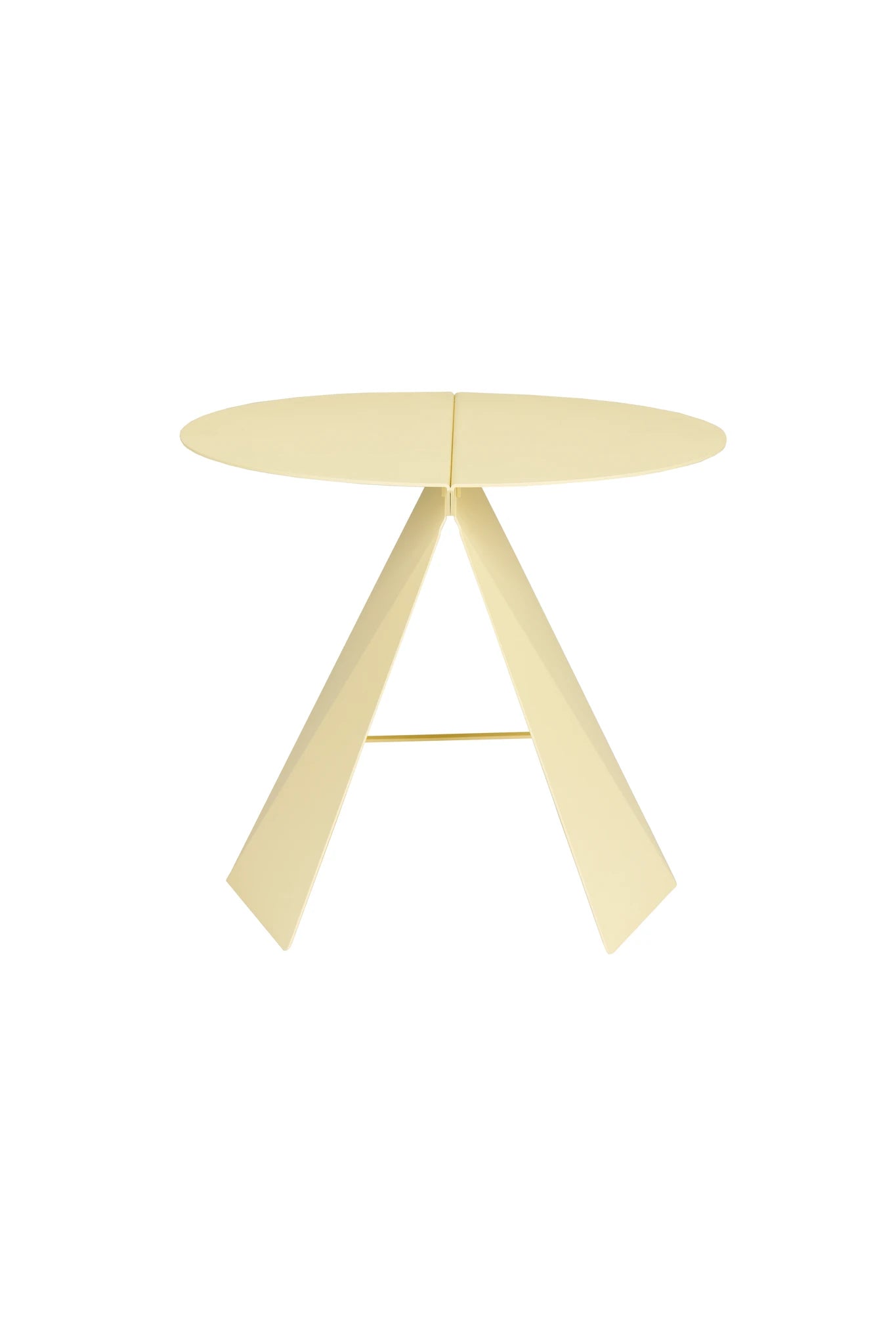 Zuiver Foldy Lemon Yellow Steel Side Table