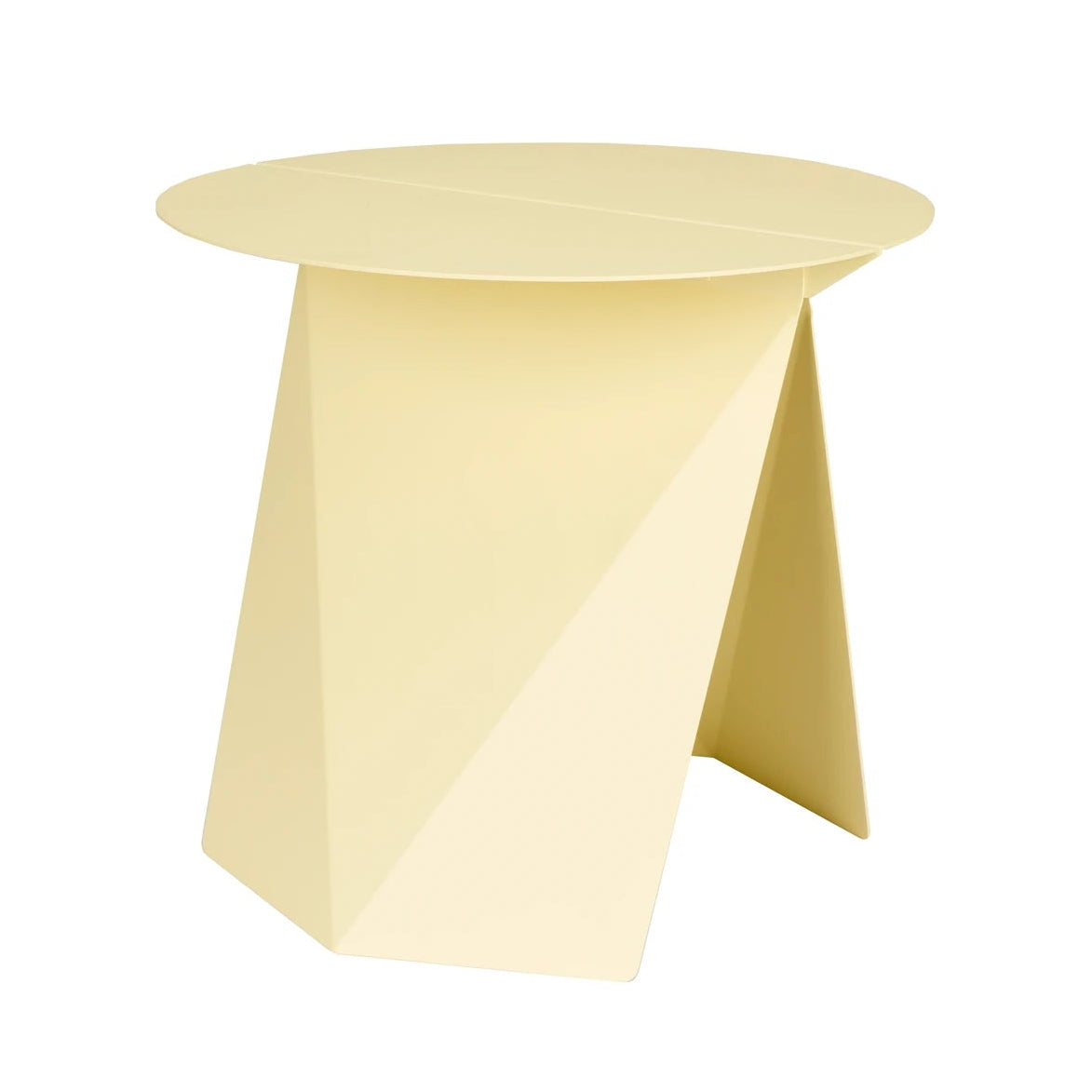 Zuiver Foldy Lemon Yellow Steel Side Table