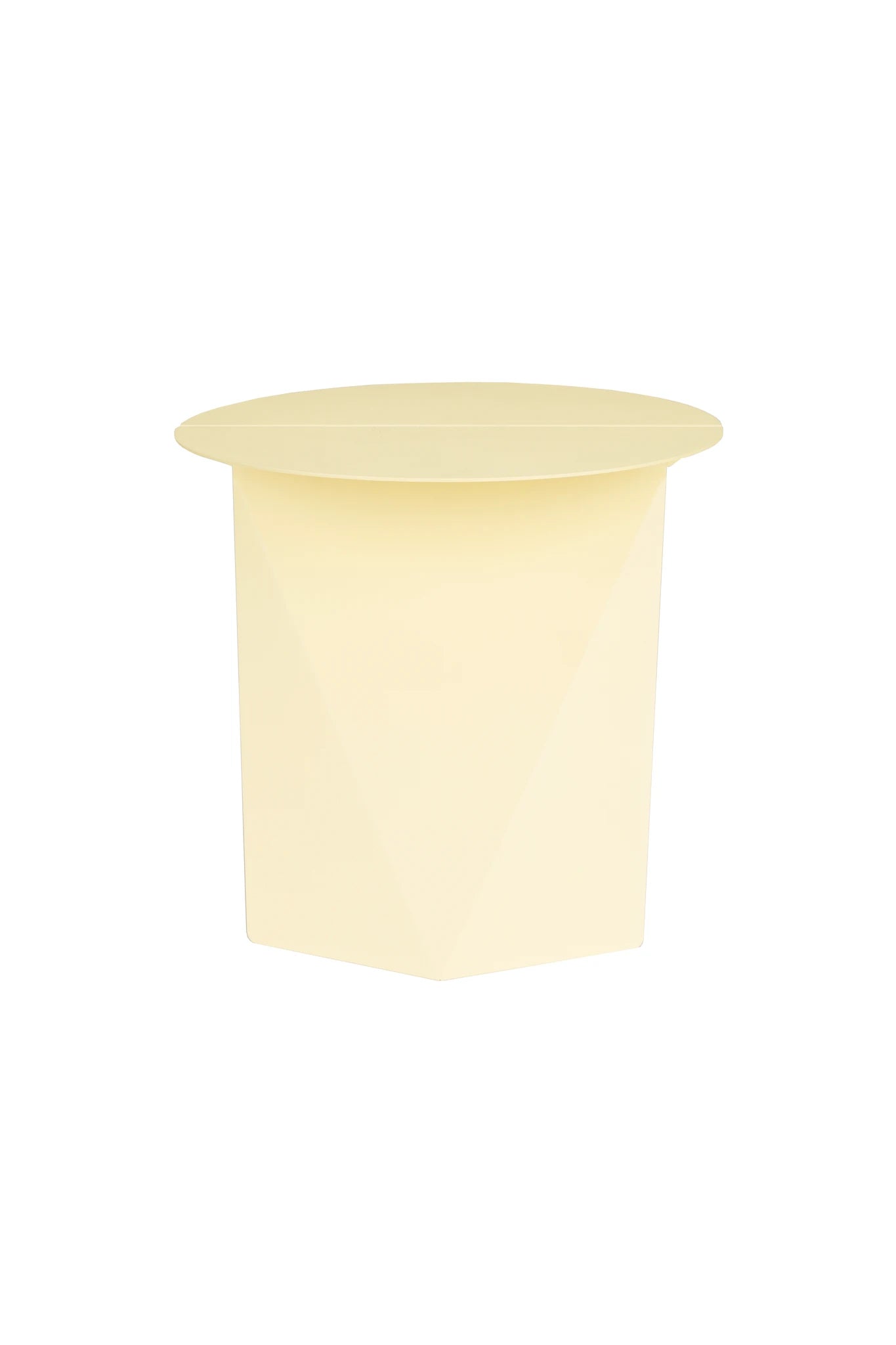 Zuiver Foldy Lemon Yellow Steel Side Table