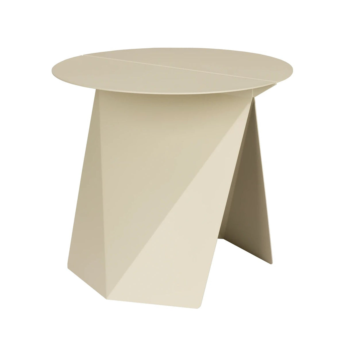 Zuiver Foldy Beige Steel Side Table