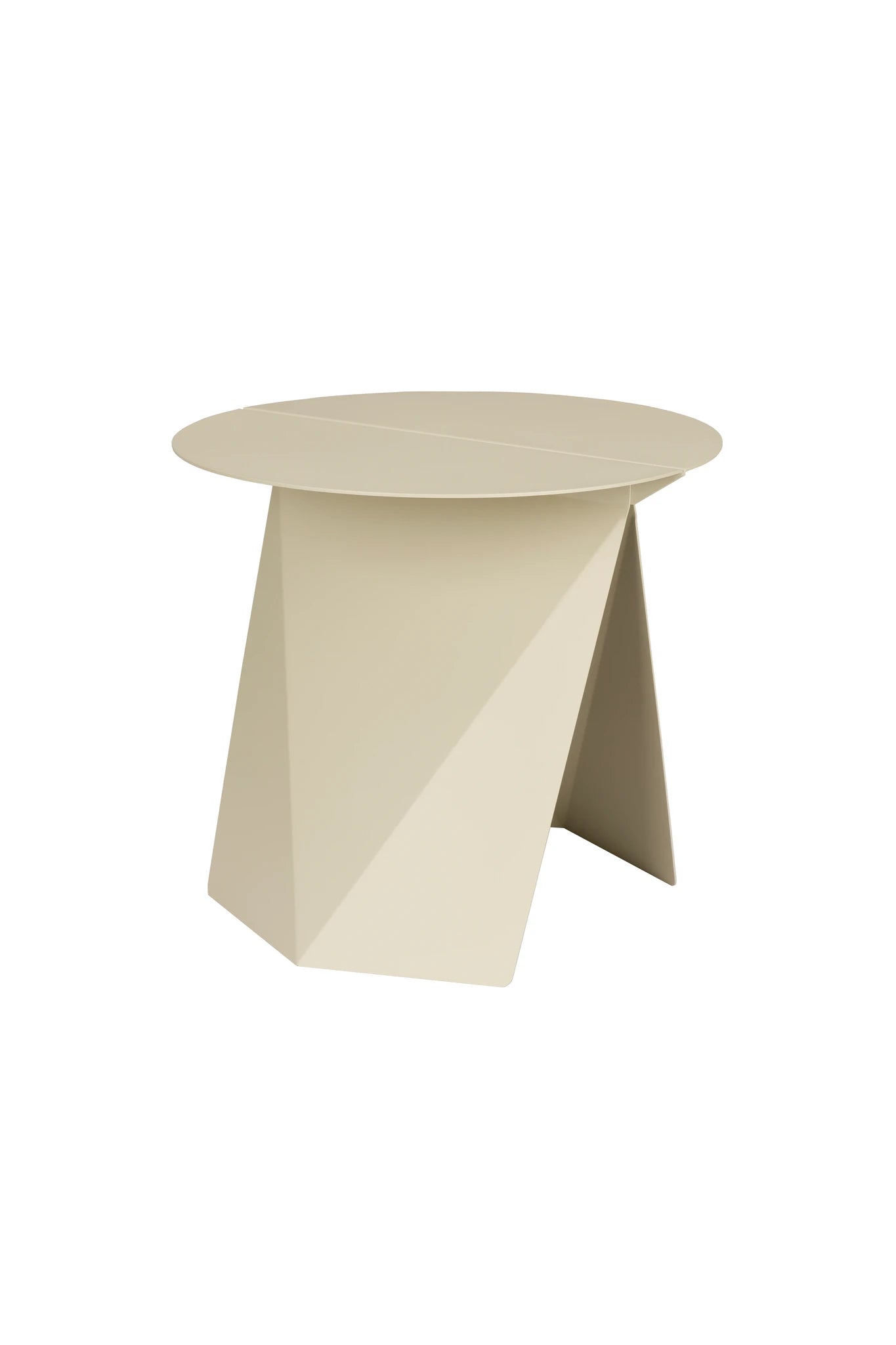 Zuiver Foldy Beige Steel Side Table