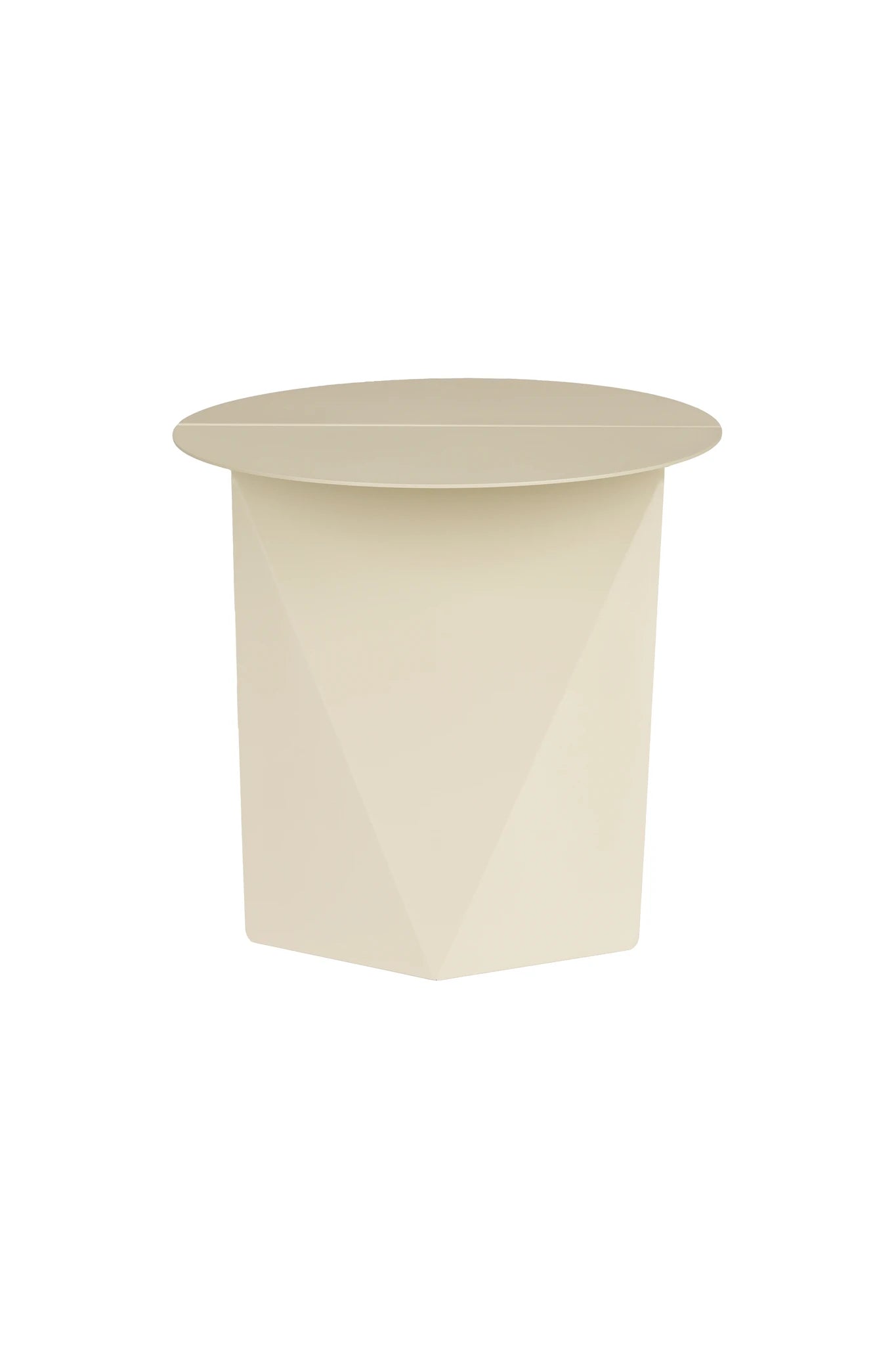 Zuiver Foldy Beige Steel Side Table