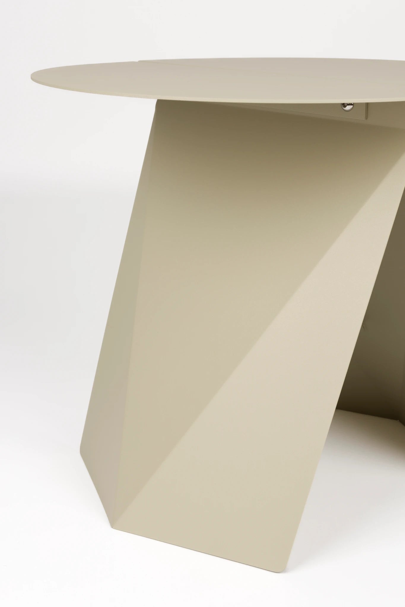 Zuiver Foldy Beige Steel Side Table