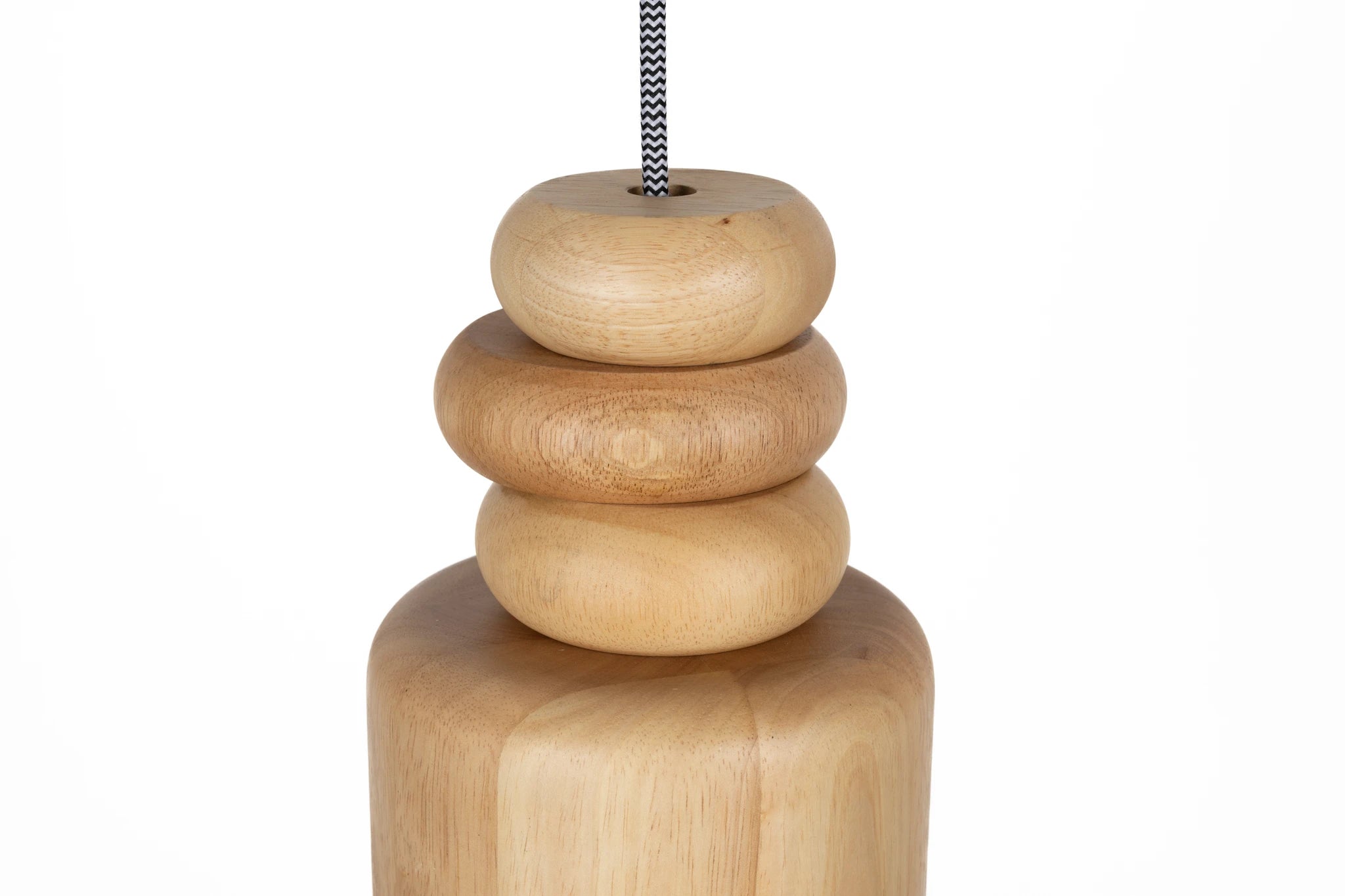 Zuiver Dicky Natural Oak Brown Wood Pendant Light