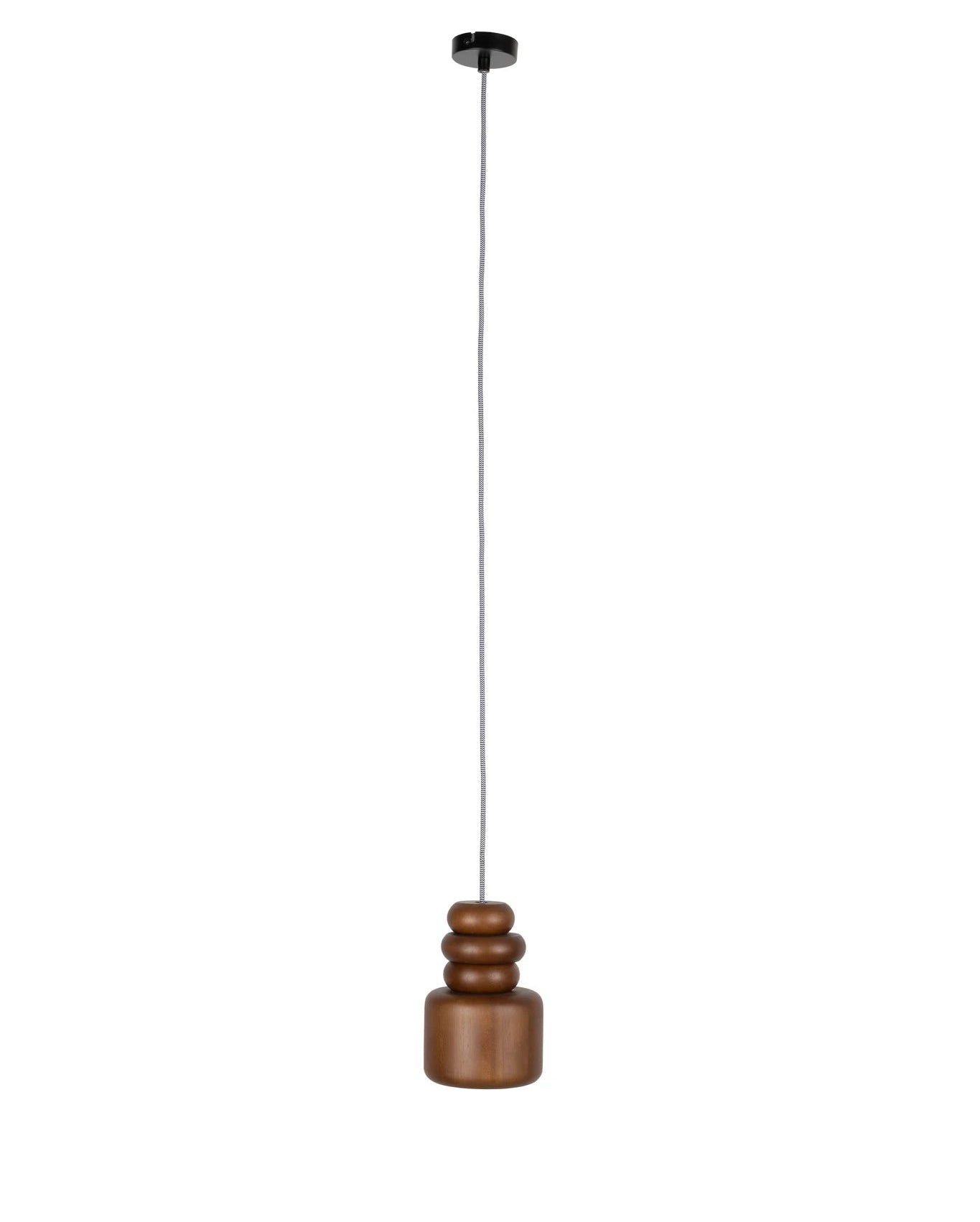 Zuiver Dicky Walnut Brown Wood Pendant Light