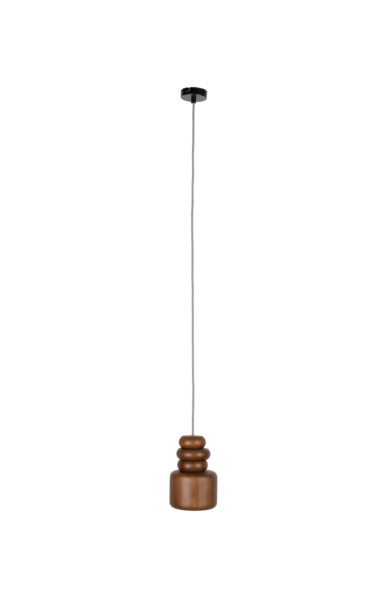 Zuiver Dicky Walnut Brown Wood Pendant Light