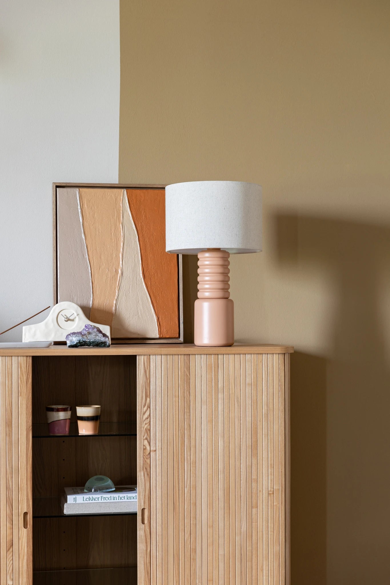 Zuiver Six Beige Iron Table Lamp