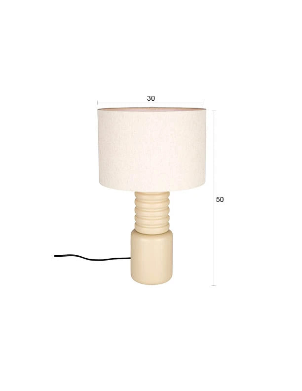 Zuiver Six Beige Iron Table Lamp