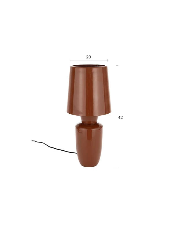 Zuiver Classy Terra Red Iron Table Lamp