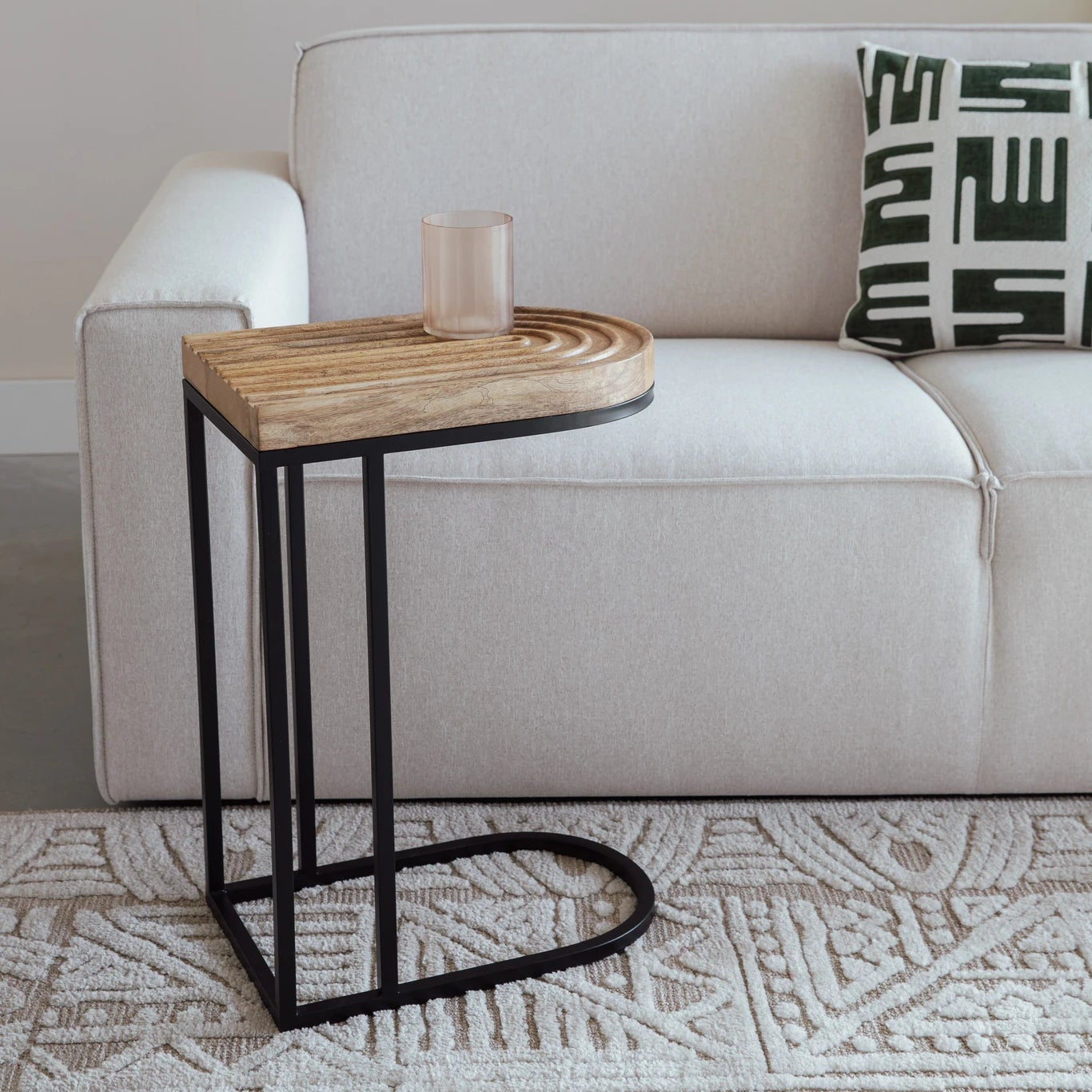 Zide Brown Wood Side Table