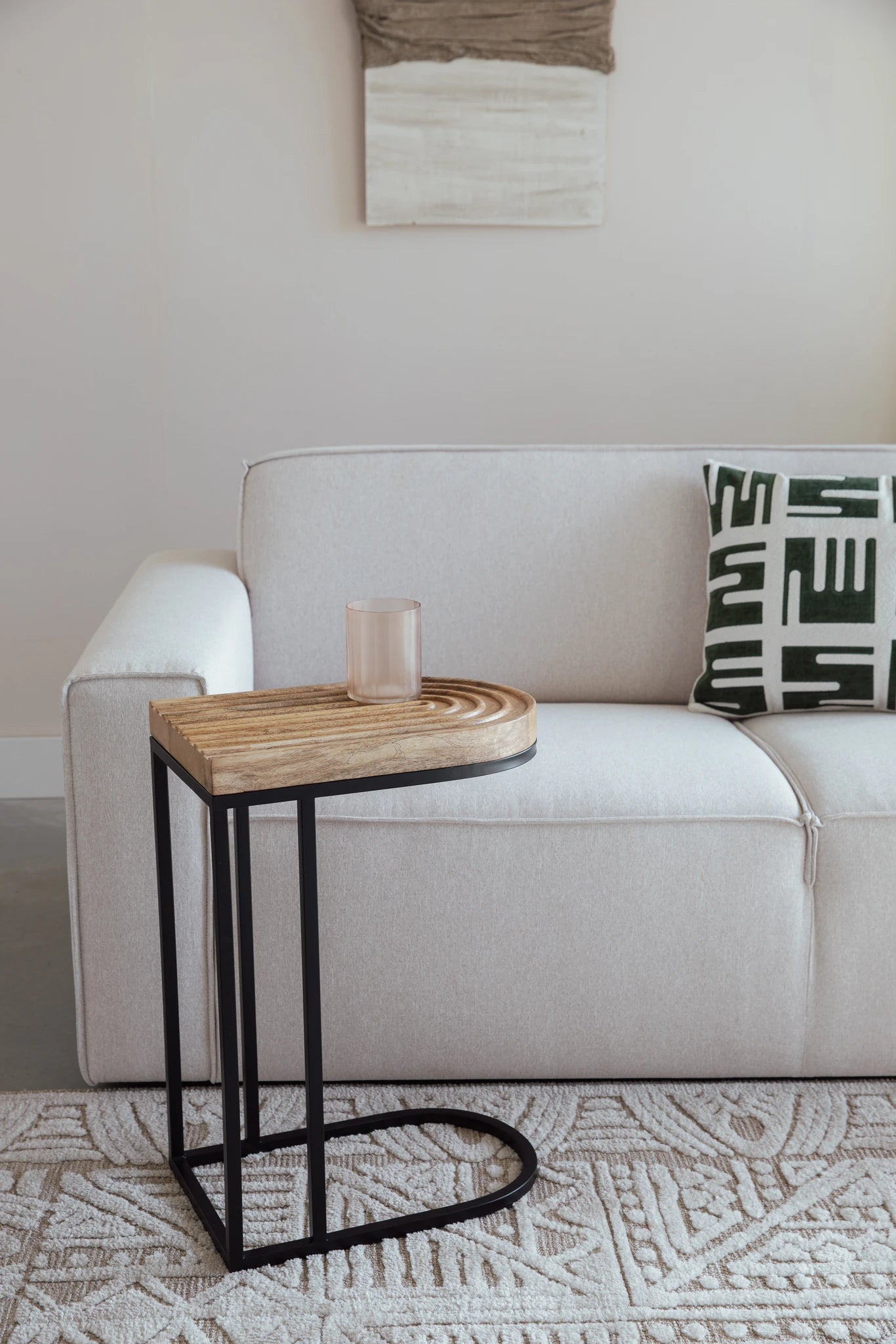 Zide Brown Wood Side Table