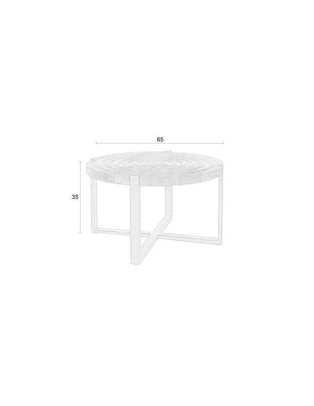 Buz Brown Wood Coffee Table