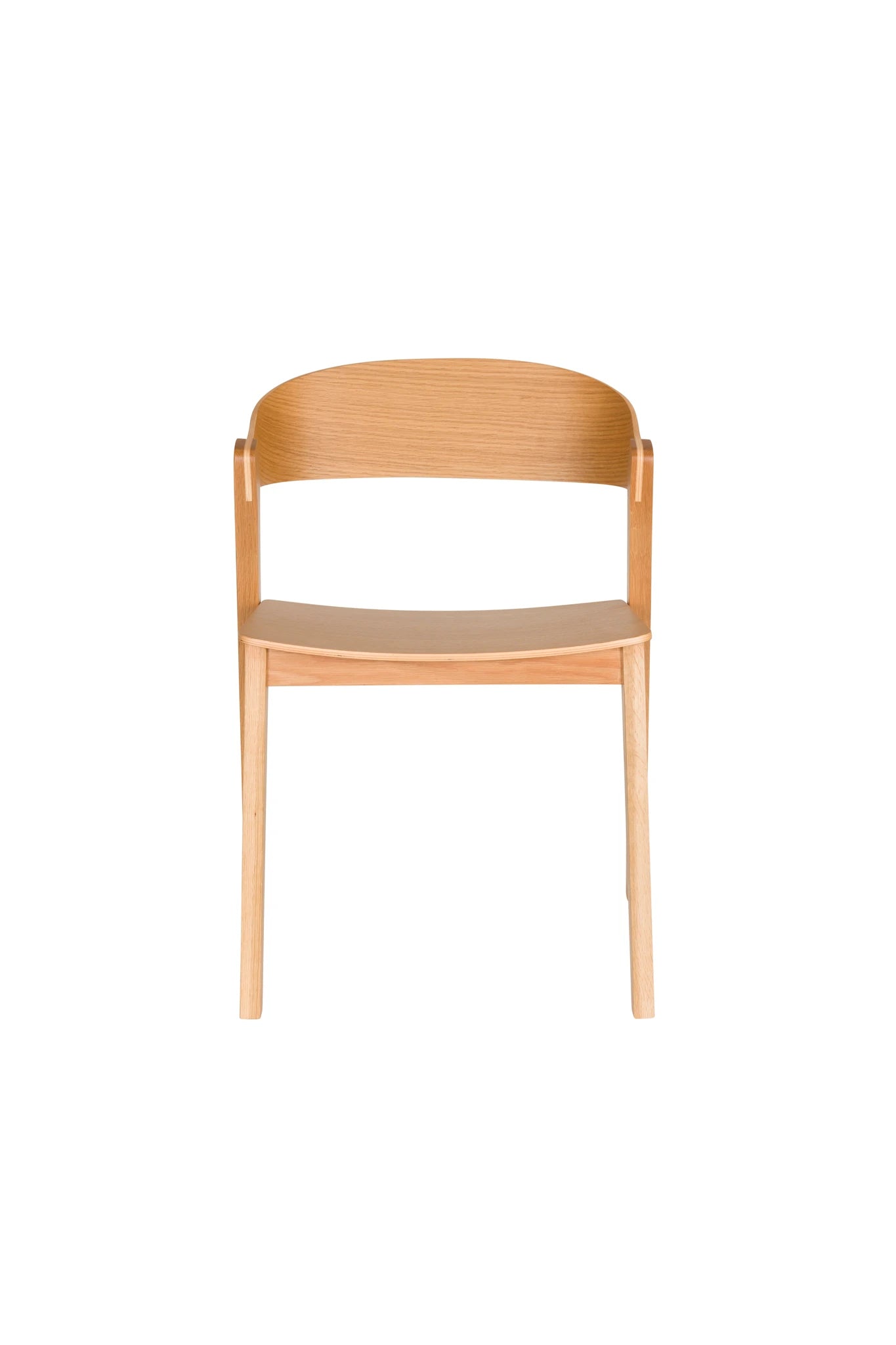 Set of 2 Wooz Natural Beech Wood Dining Chairs
