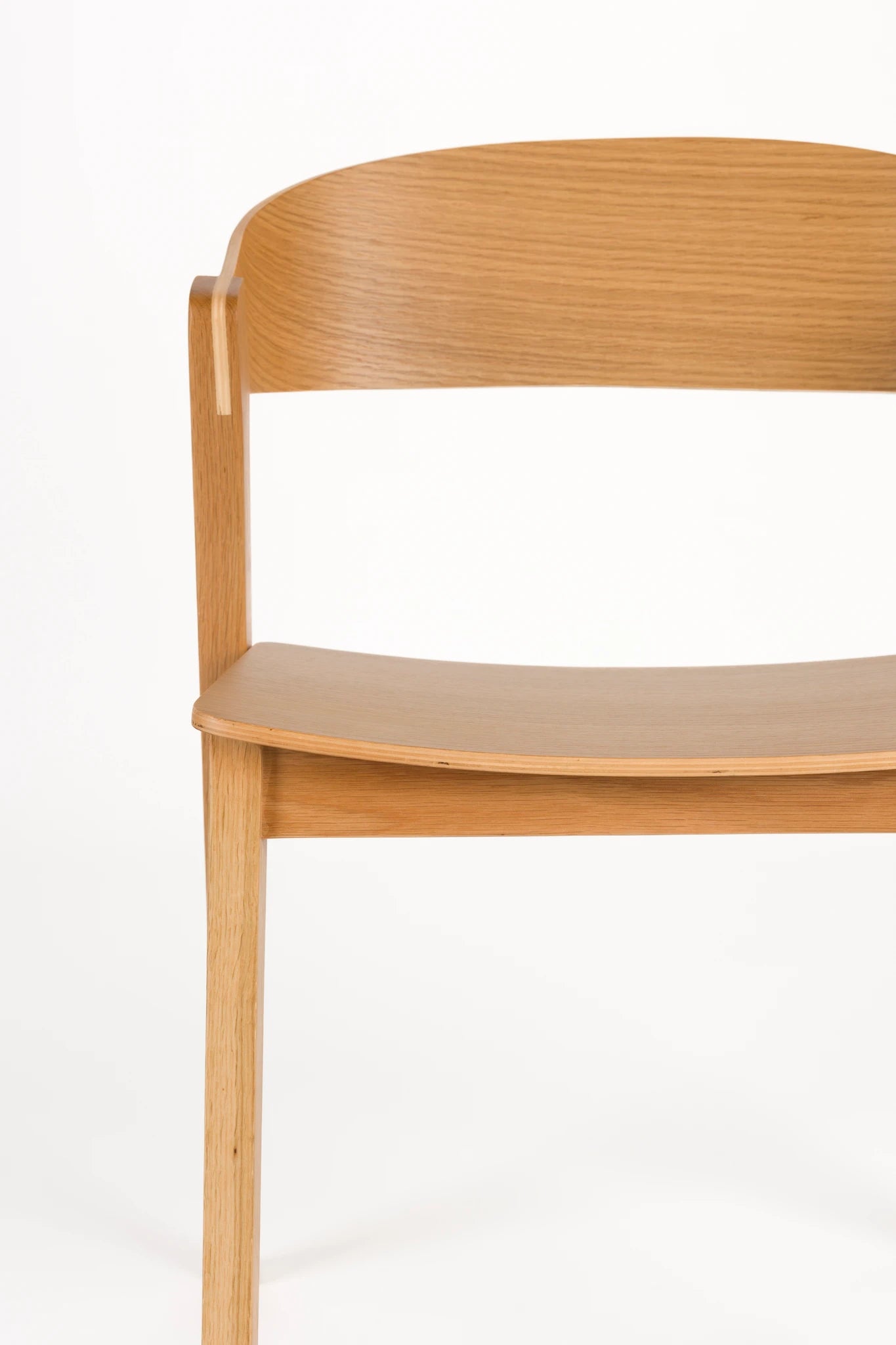 Set of 2 Wooz Natural Beech Wood Dining Chairs