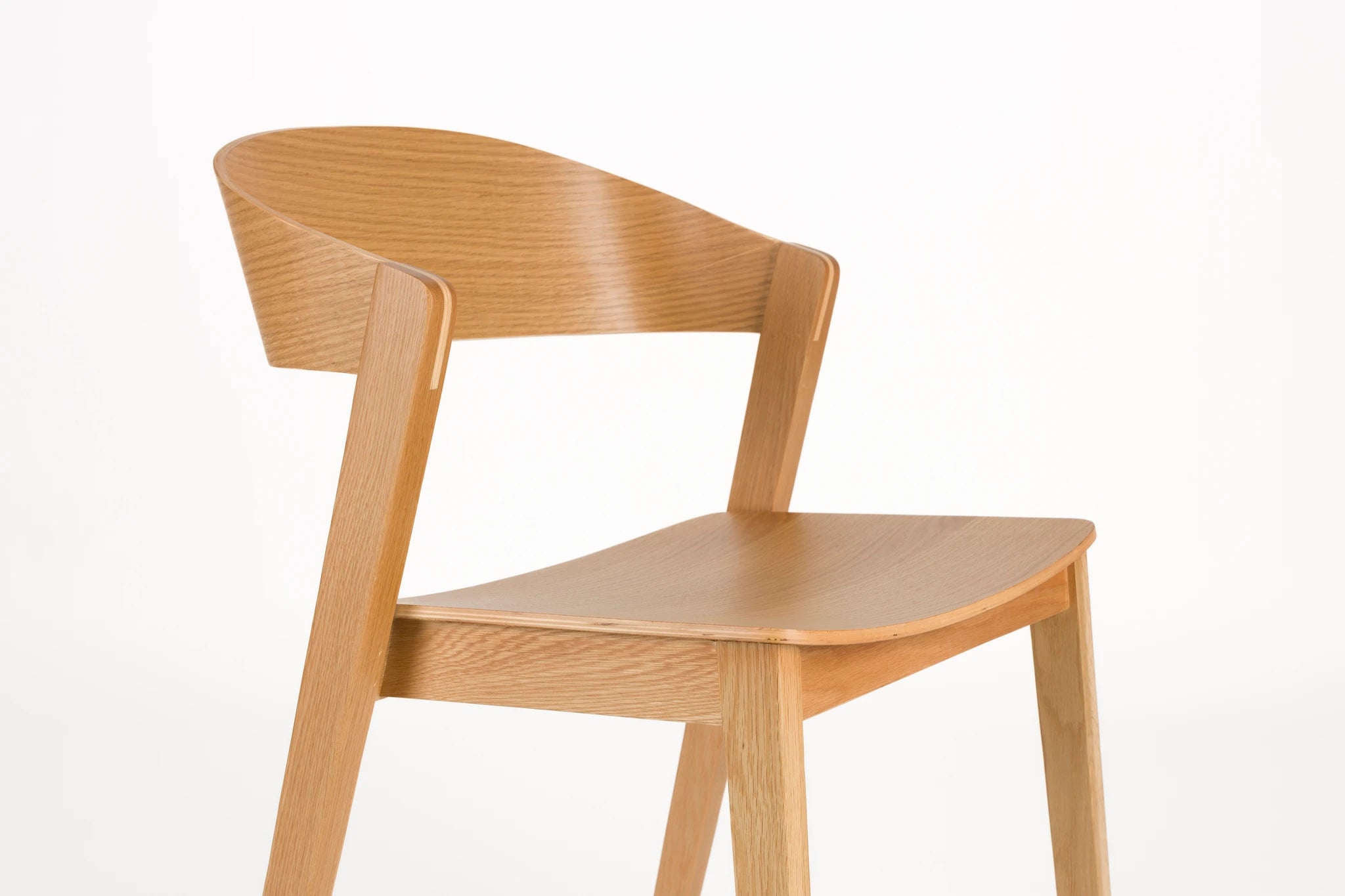 Set of 2 Wooz Natural Beech Wood Dining Chairs