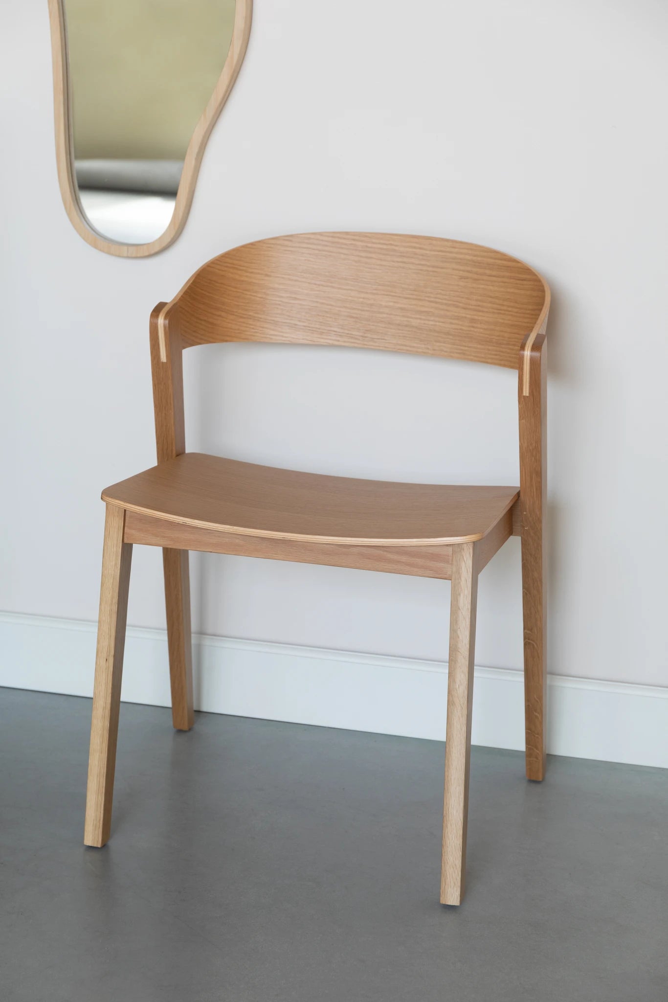 Set of 2 Wooz Walnut Brown Beech Wood Dining Chairs