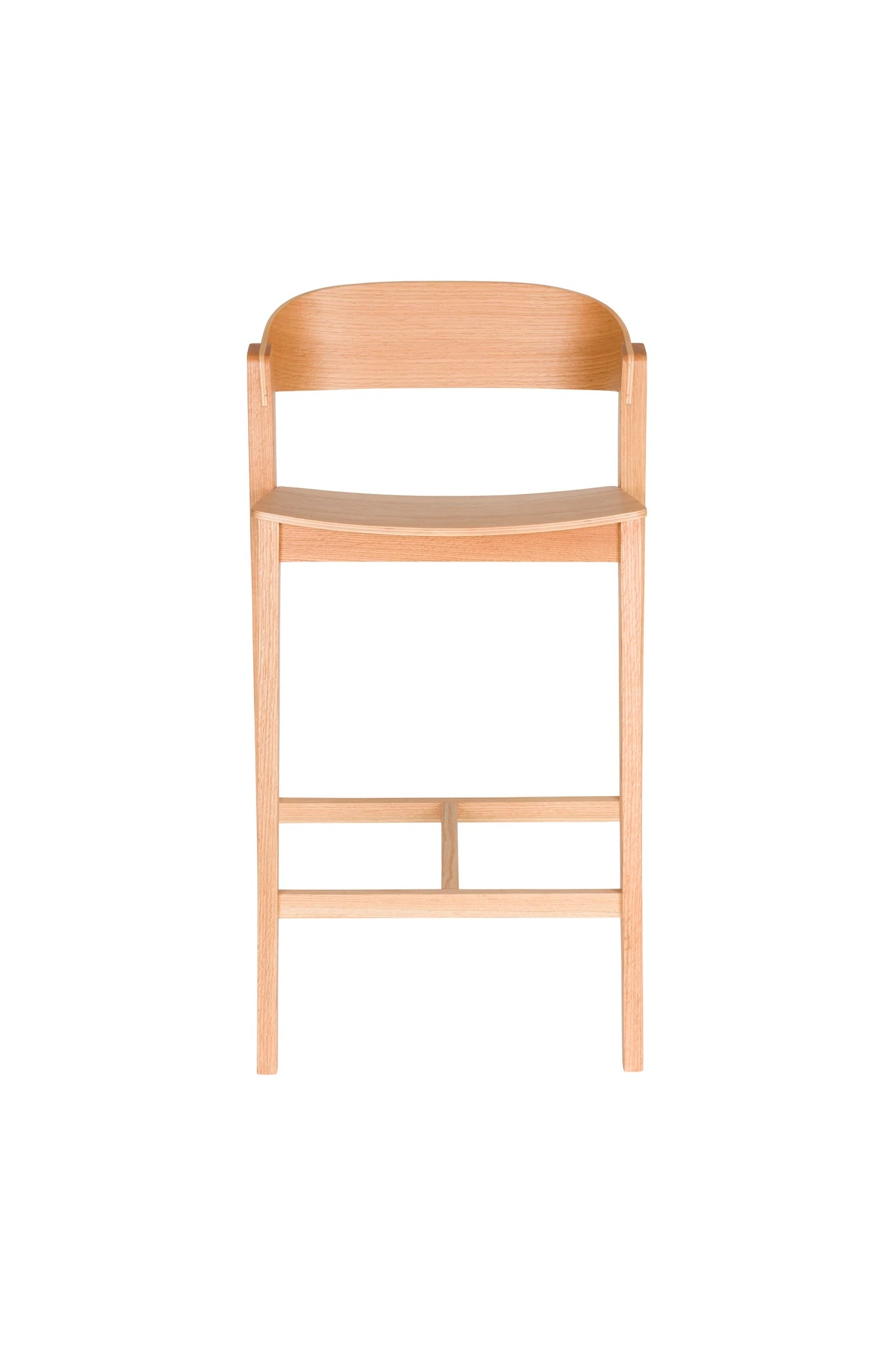 Wooz Natural Beech Wood Bar Stool