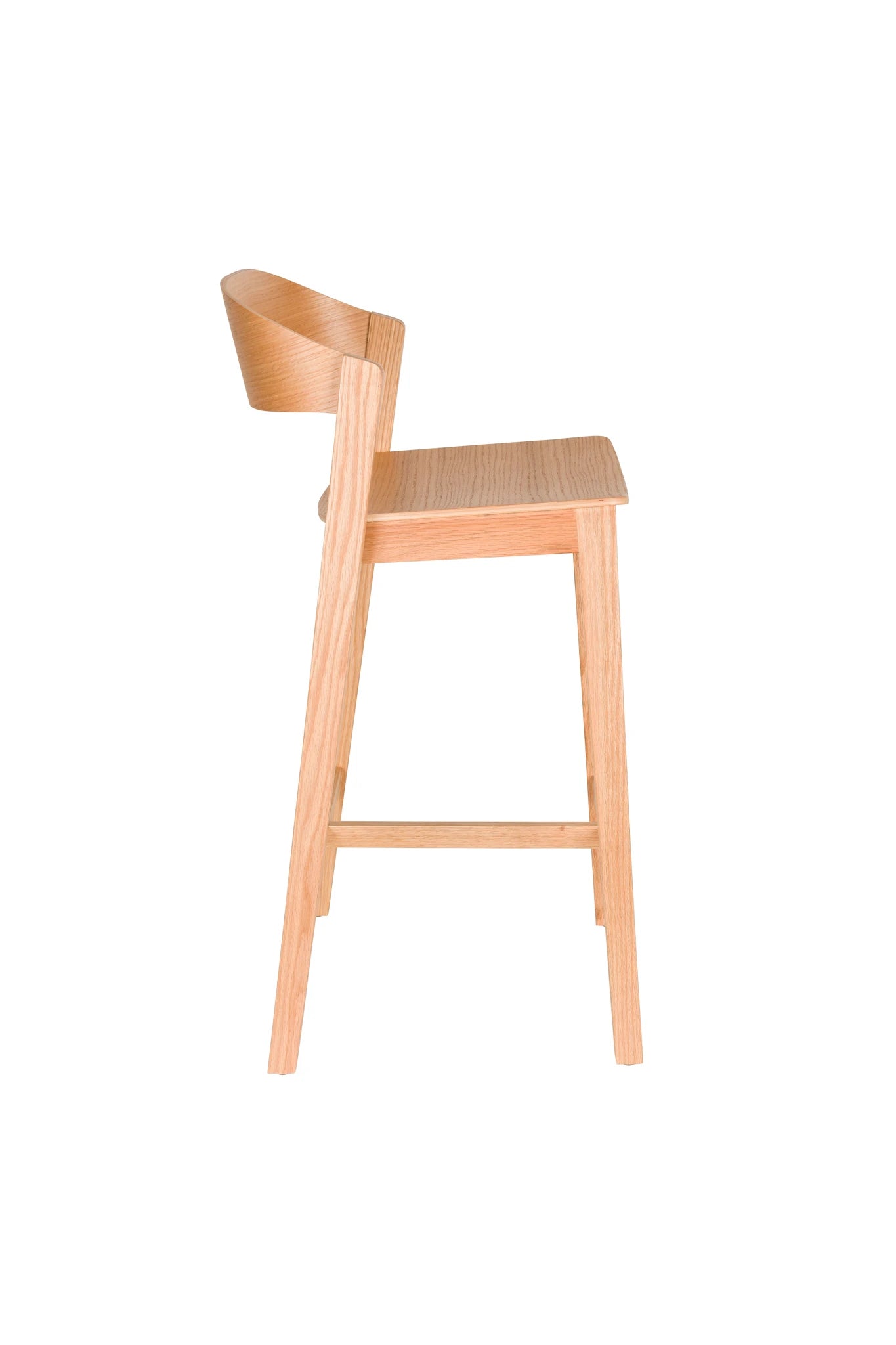 Wooz Natural Beech Wood Bar Stool
