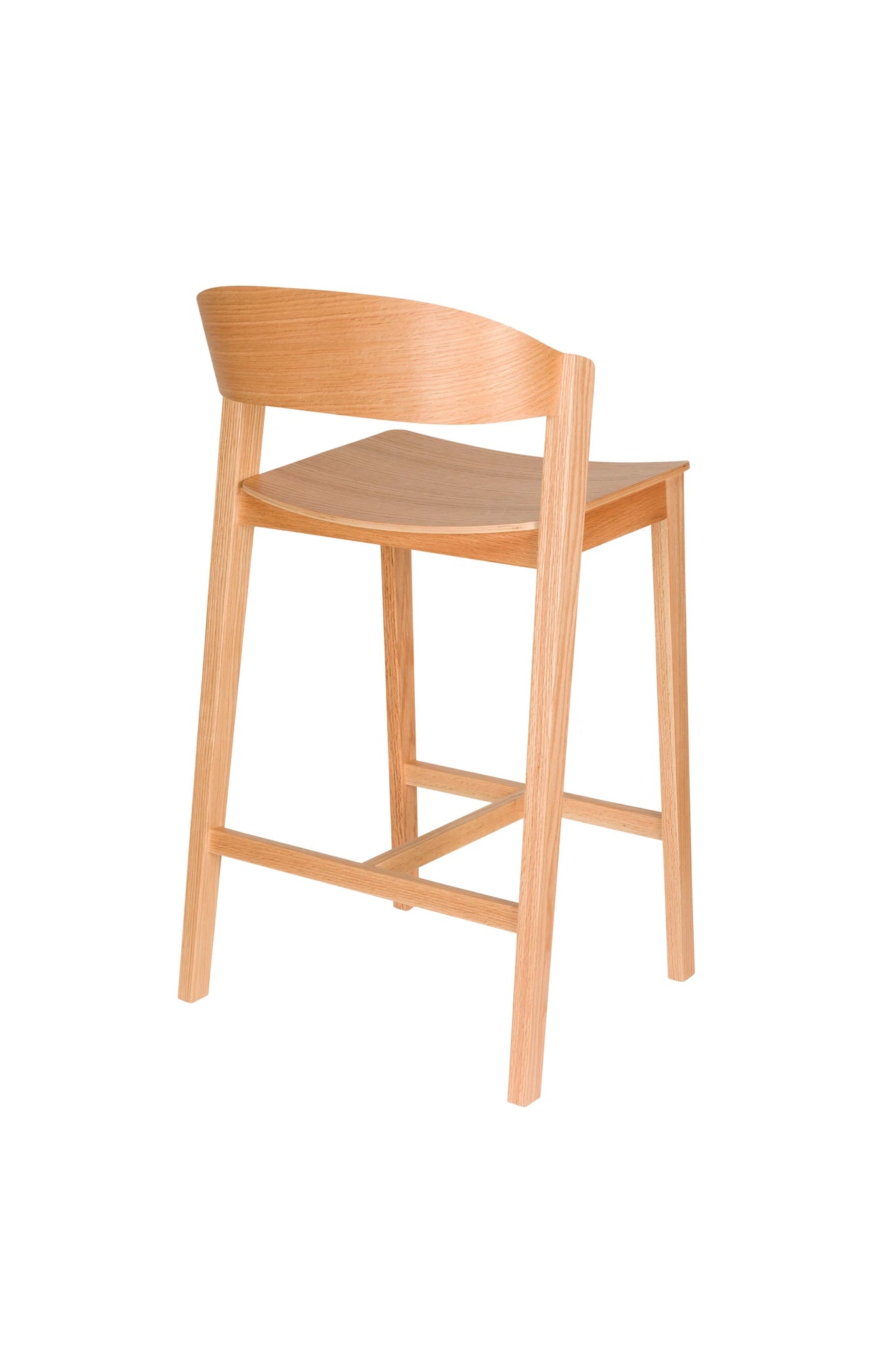 Wooz Natural Beech Wood Bar Stool