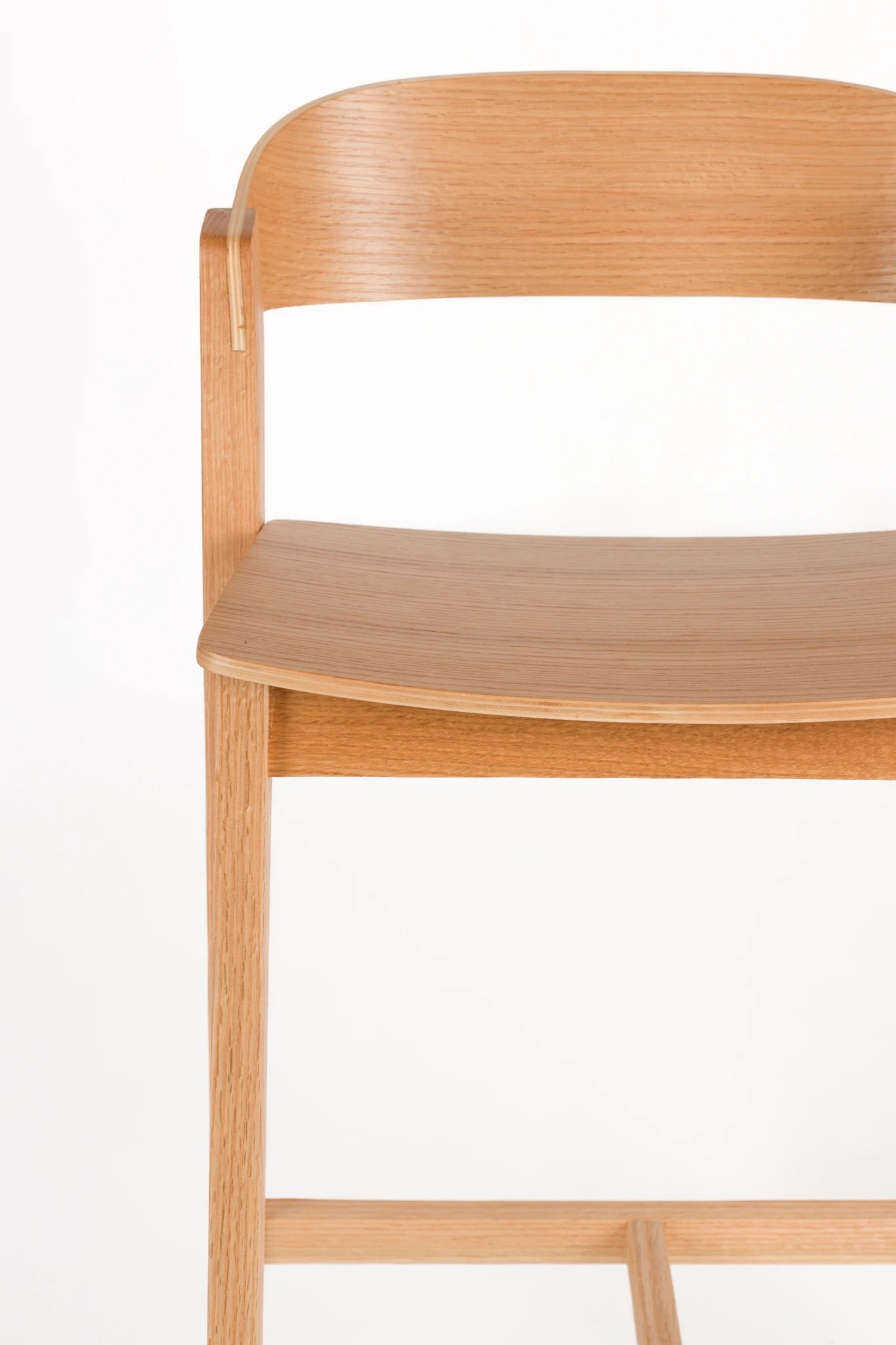Wooz Natural Beech Wood Bar Stool