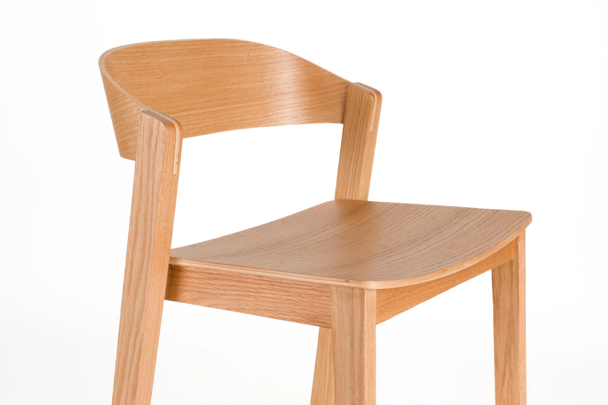 Wooz Natural Beech Wood Bar Stool