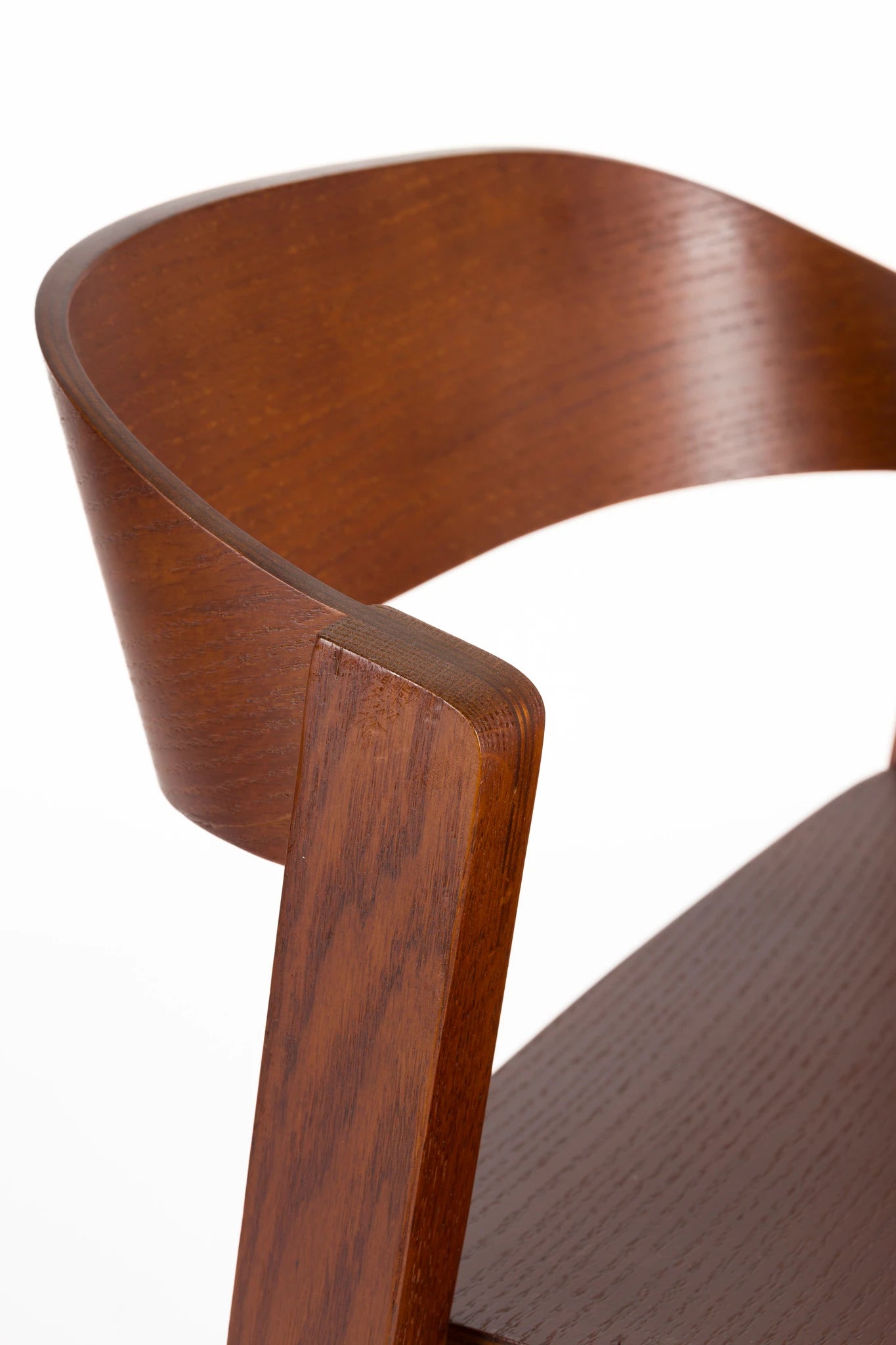 Wooz Walnut Brown Beech Wood Bar Stool