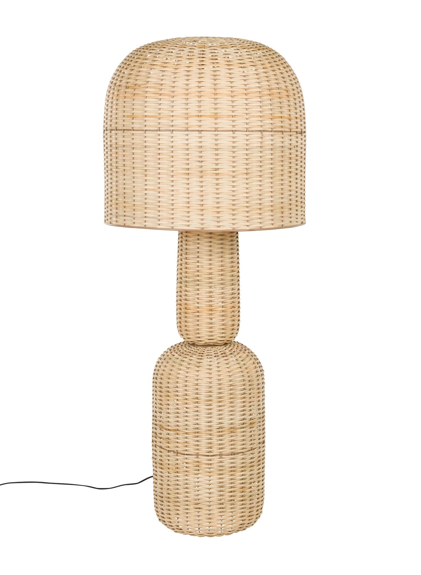 Jude Natural Rattan Floor Lamp 120cm