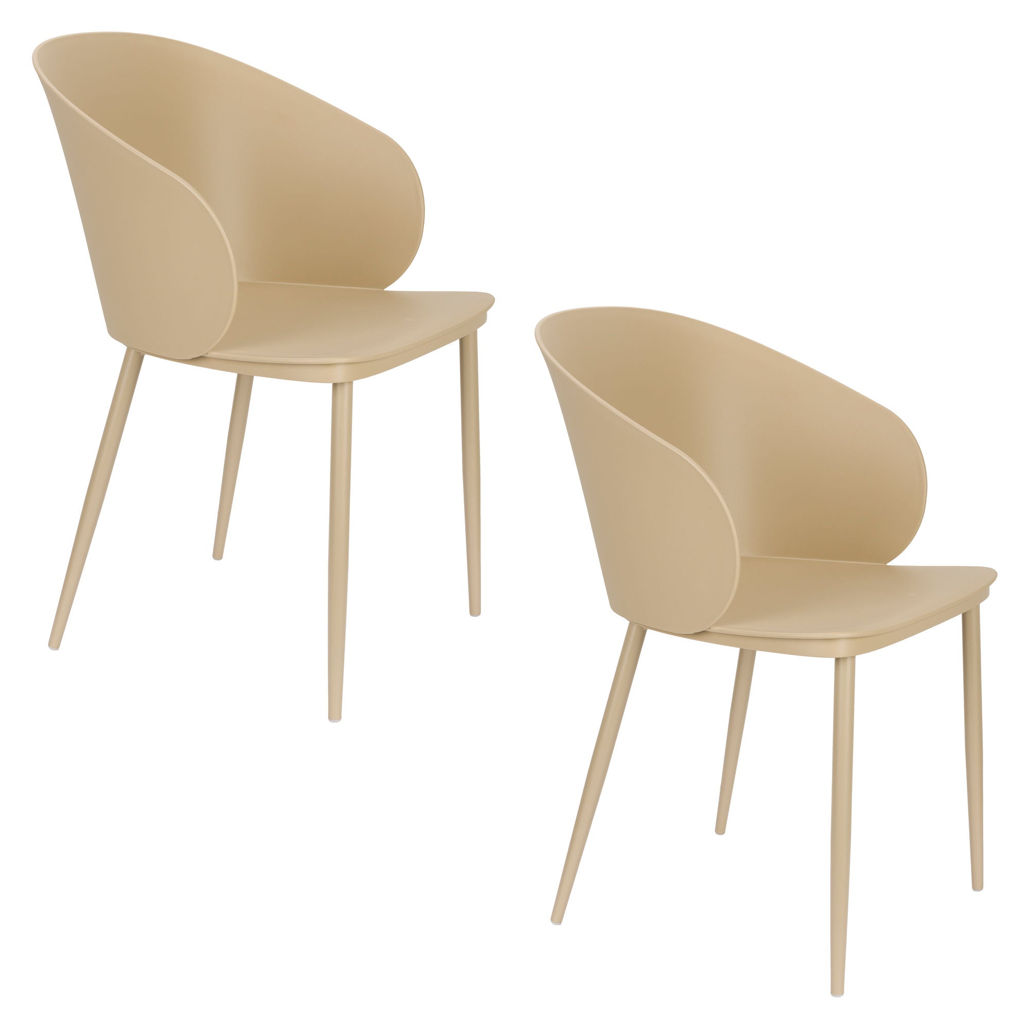 Set of 2 Gigi All Beige Dining Chair