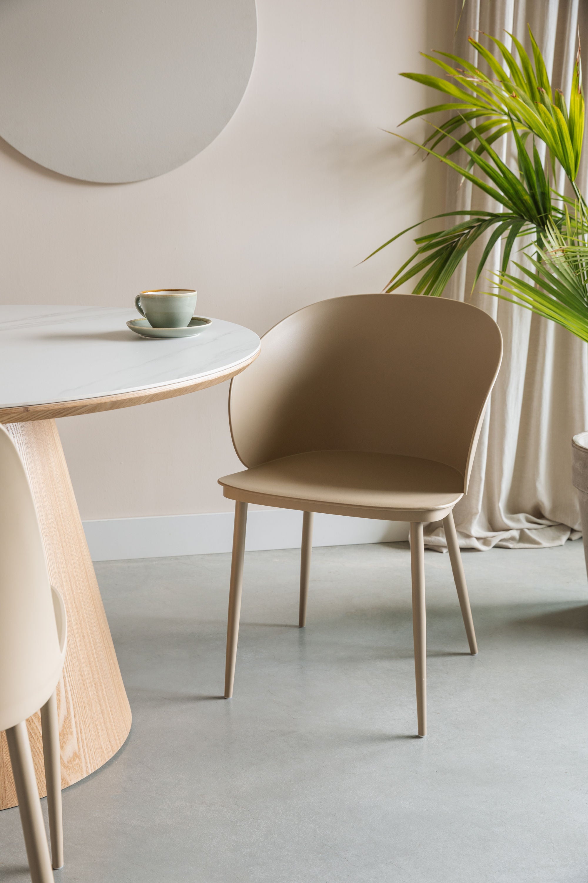 Set of 2 Gigi All Beige Dining Chair