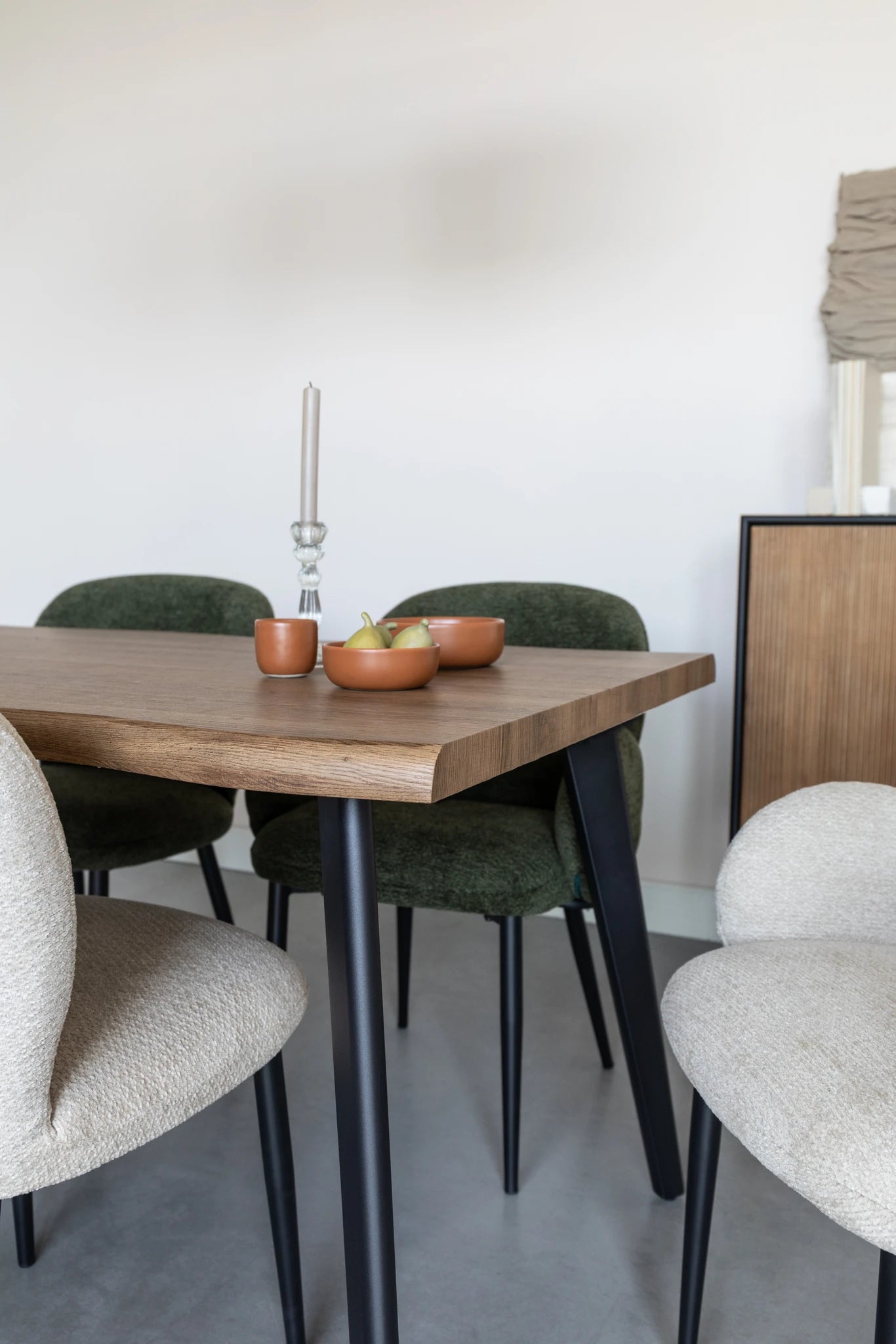 Paz Brown Wood Dining Table
