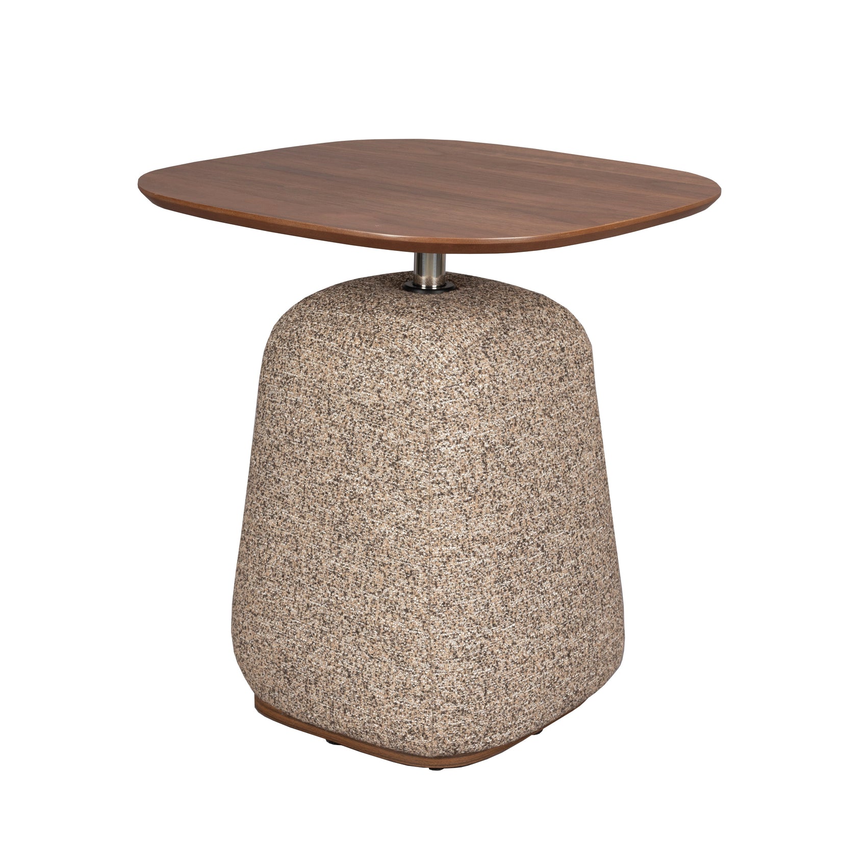 Dutchbone Shelly Cinnamon Boucle & Wood Side Table