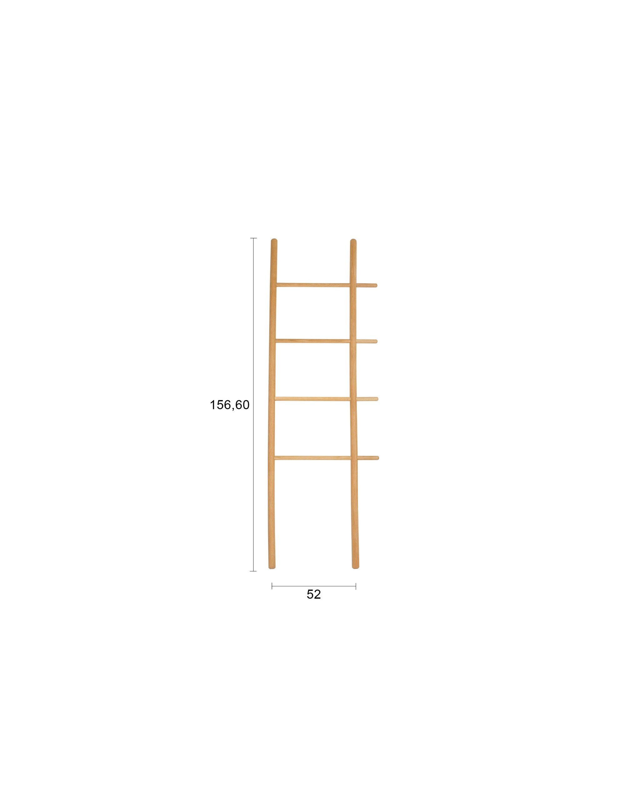 Jhon Natural Oak Wood Ladder